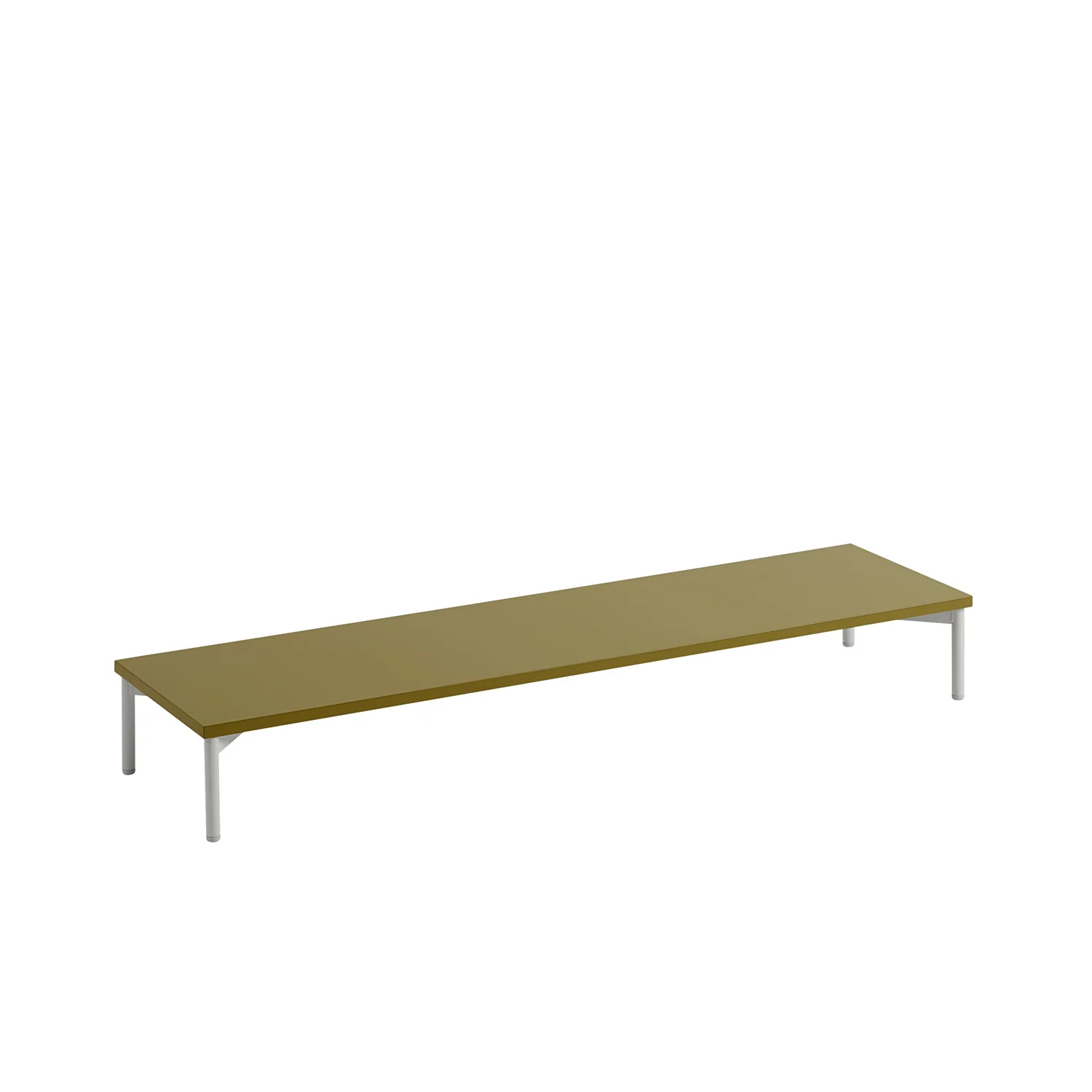 muuto | stacked storage system | podium with tube base 131cm | brown green + grey