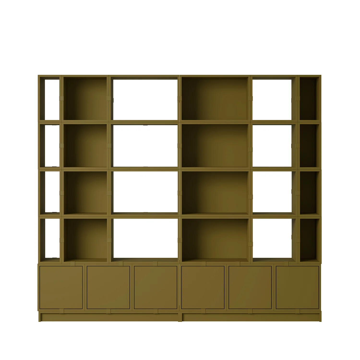 muuto | stacked storage system | plinth 131cm | brown green - Image 6