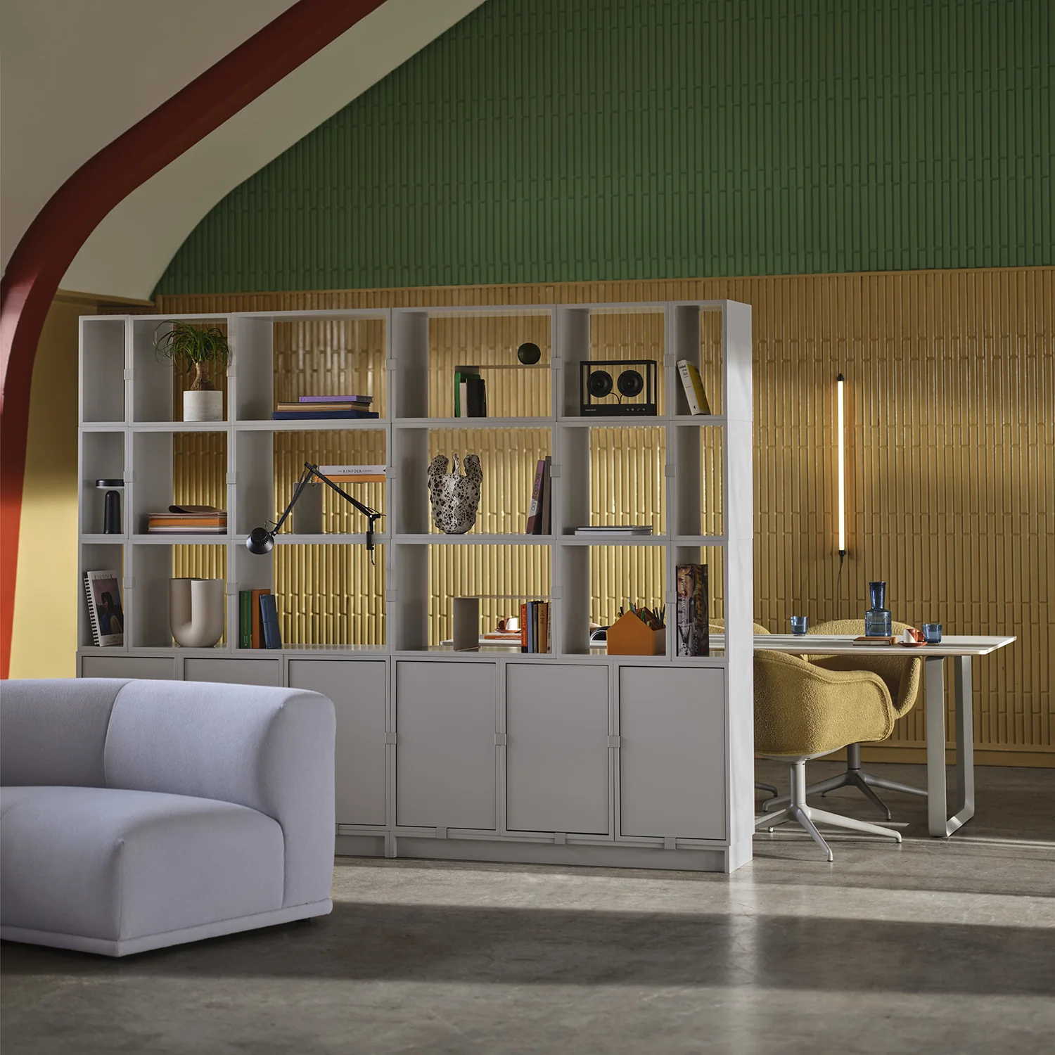 muuto | stacked storage system | plinth 131cm | white - Image 4