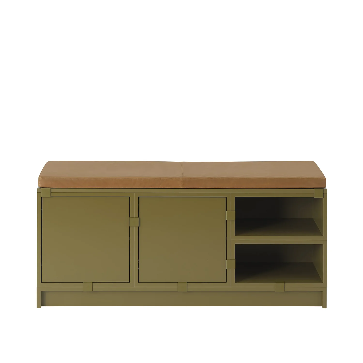 PARTS: muuto | stacked storage system | seat cushion | refine leather cognac - Image 2