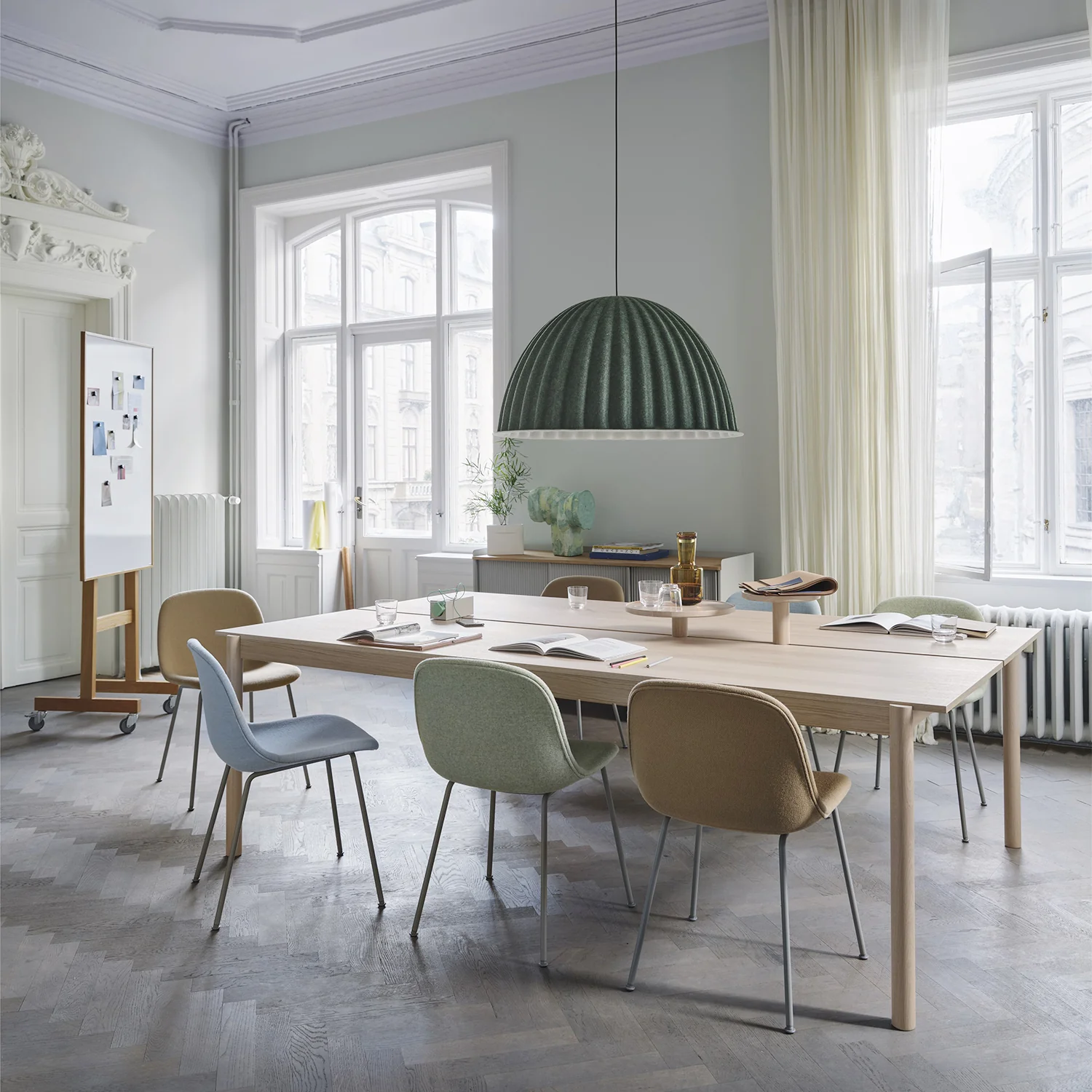 muuto | under the bell pendant lamp | dark green 82cm - Image 2