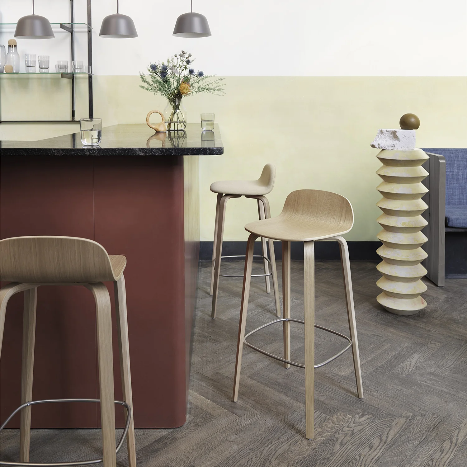 muuto | visu counter stool | 65cm oak - Image 2