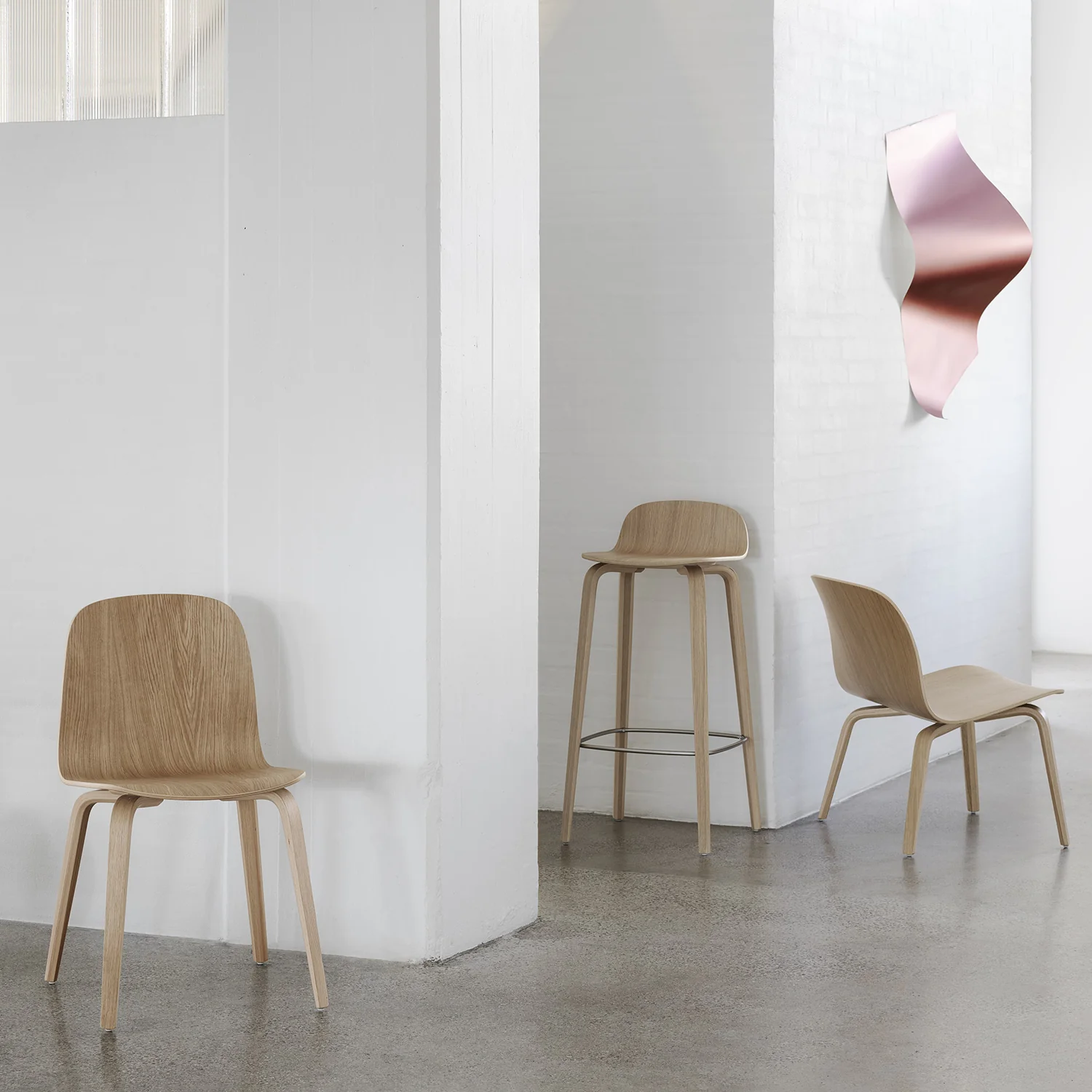 muuto | visu counter stool | 65cm oak - Image 5