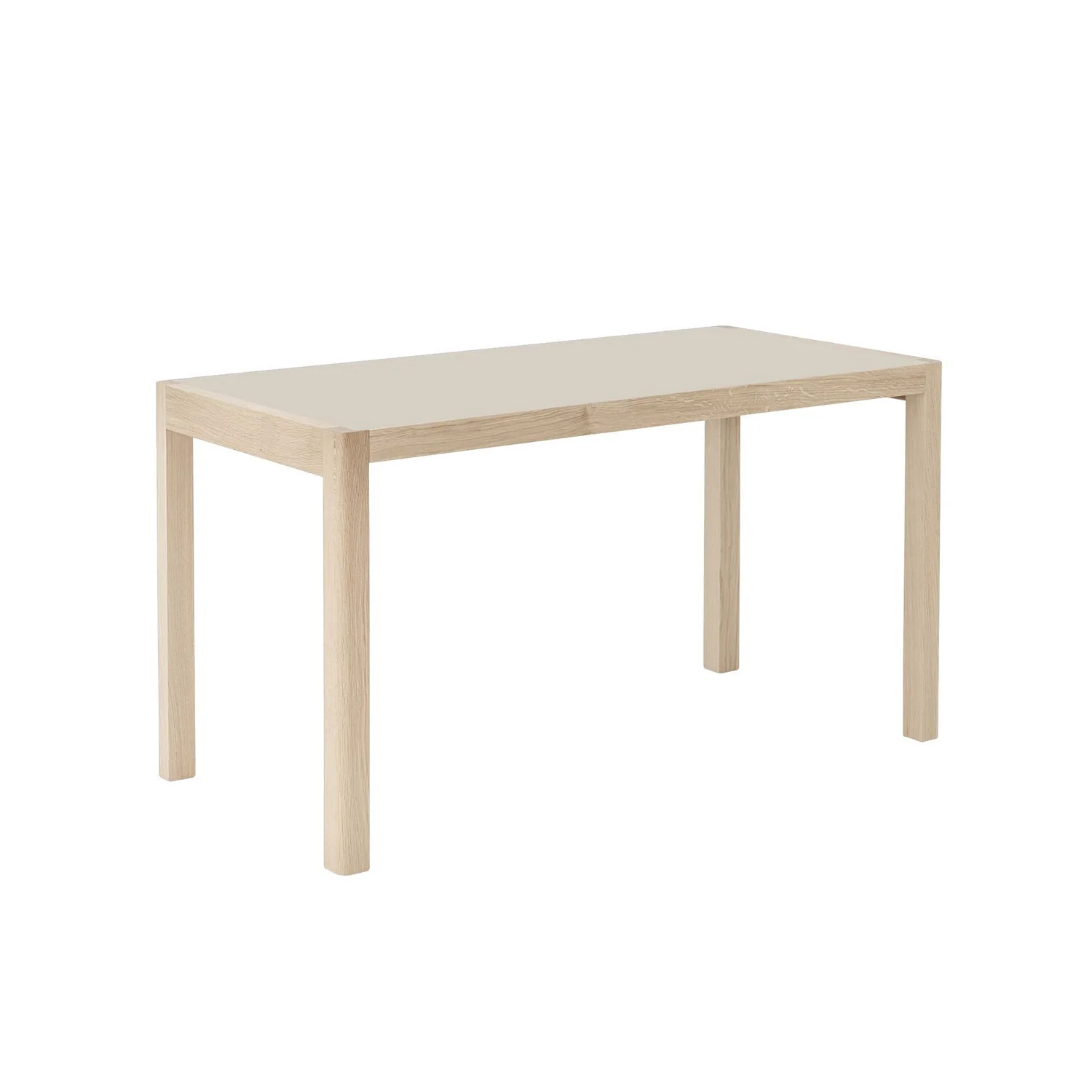 muuto | workshop table | oak + warm grey linoleum 130x65