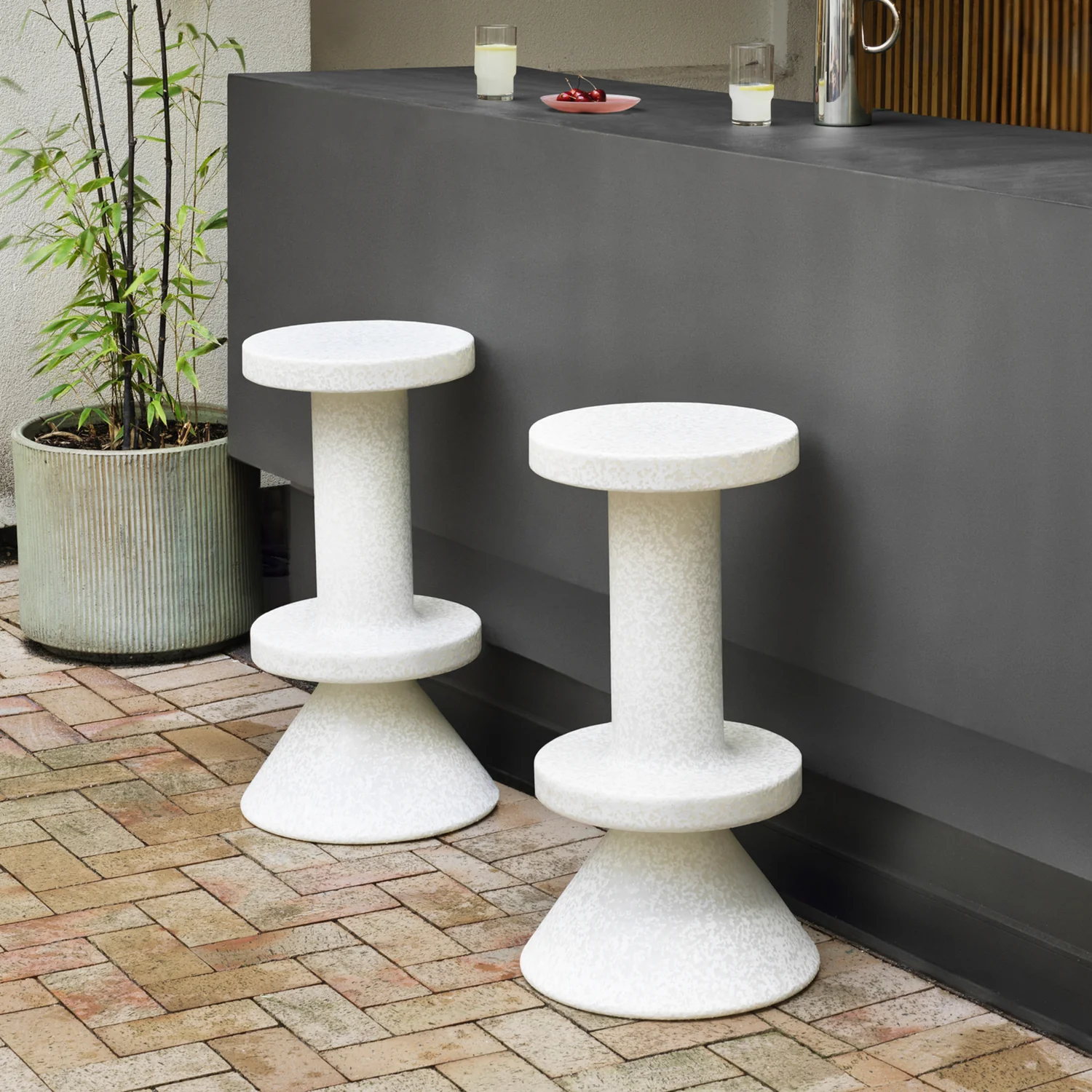 normann copenhagen | bit barstool 75cm | white | white - Image 4