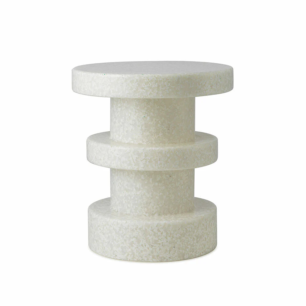 normann copenhagen | bit stool stack | white-white