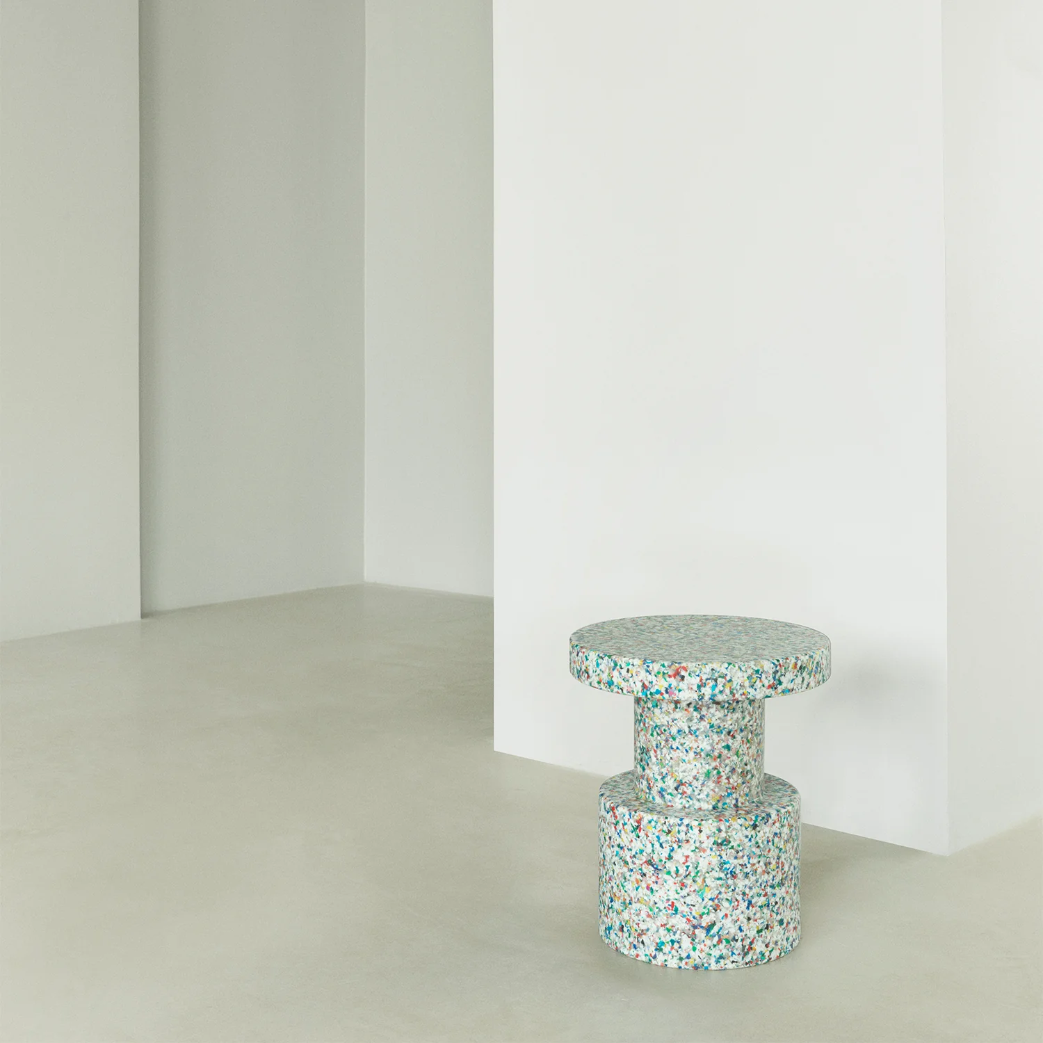 normann copenhagen | bit stool | white + multi - Image 3
