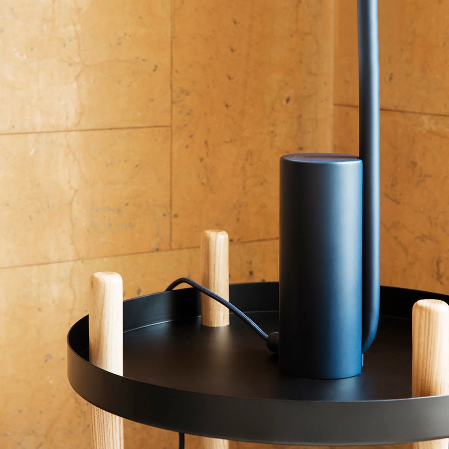 normann copenhagen | block table round | black - Image 4