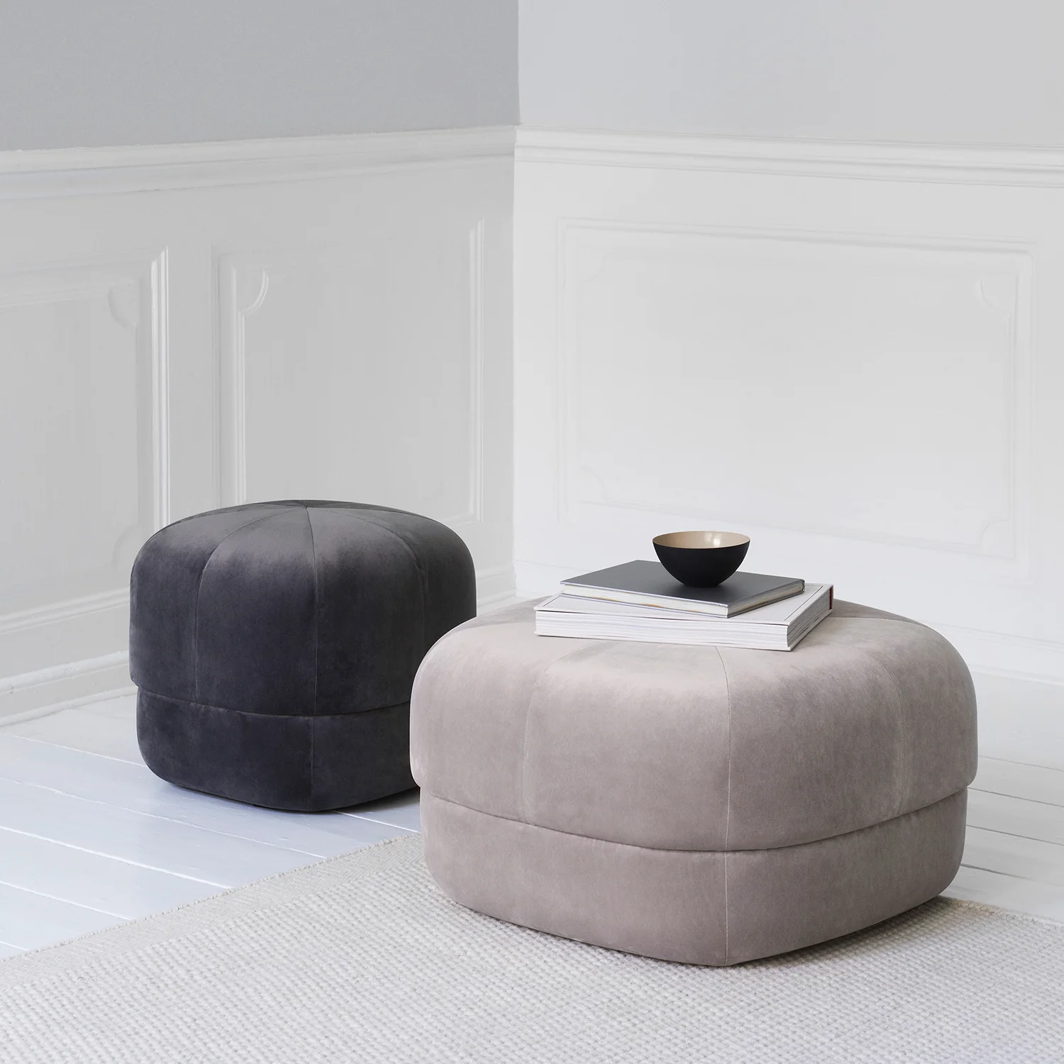 normann copenhagen | circus pouf | beige grey large - Image 2