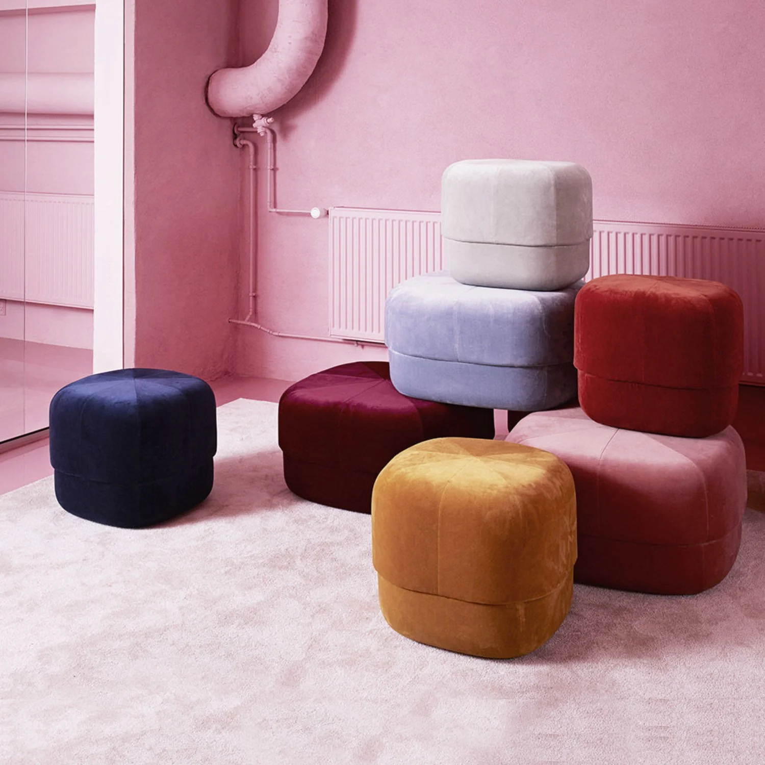 normann copenhagen | circus pouf | beige grey small - Image 5