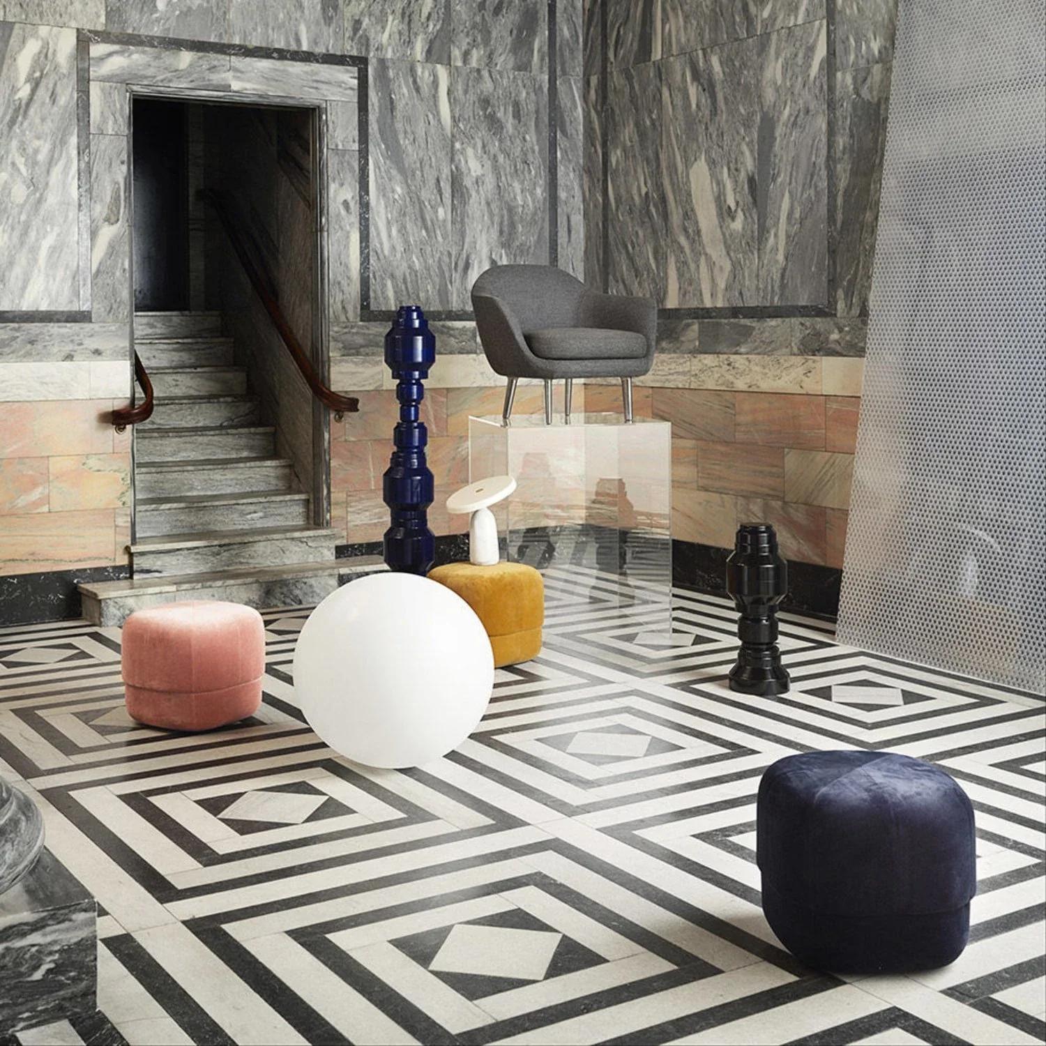 normann copenhagen | circus pouf | dark blue small - Image 9