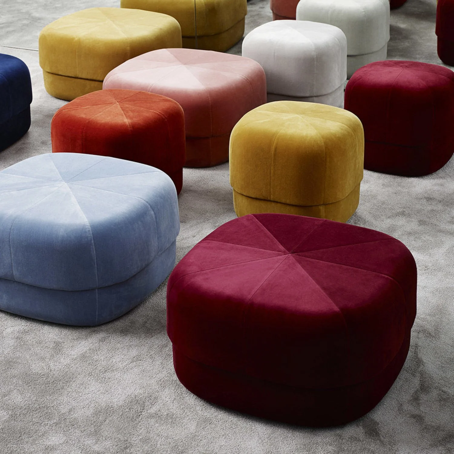 normann copenhagen | circus pouf | dark red large - Image 2