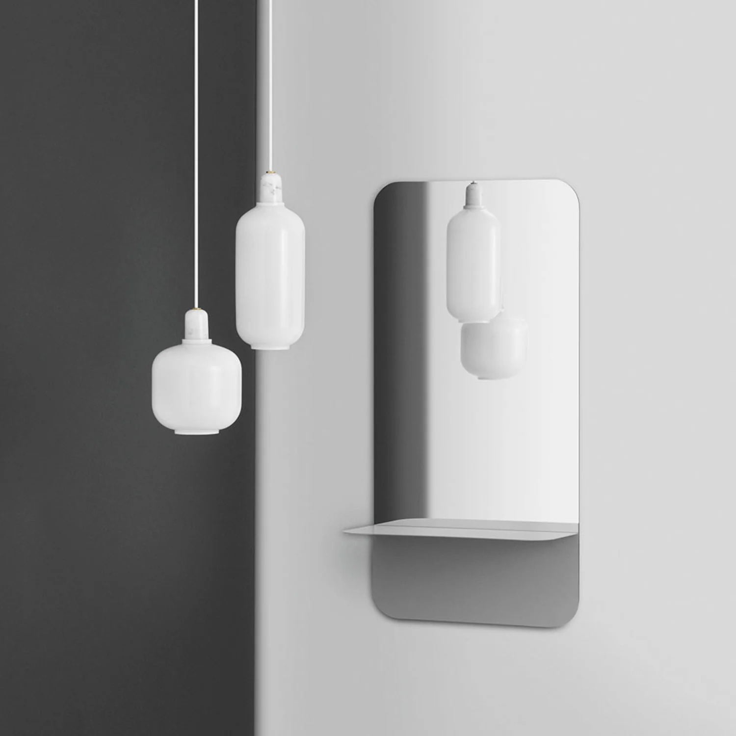 normann copenhagen | horizon mirror vertical | grey - Image 2