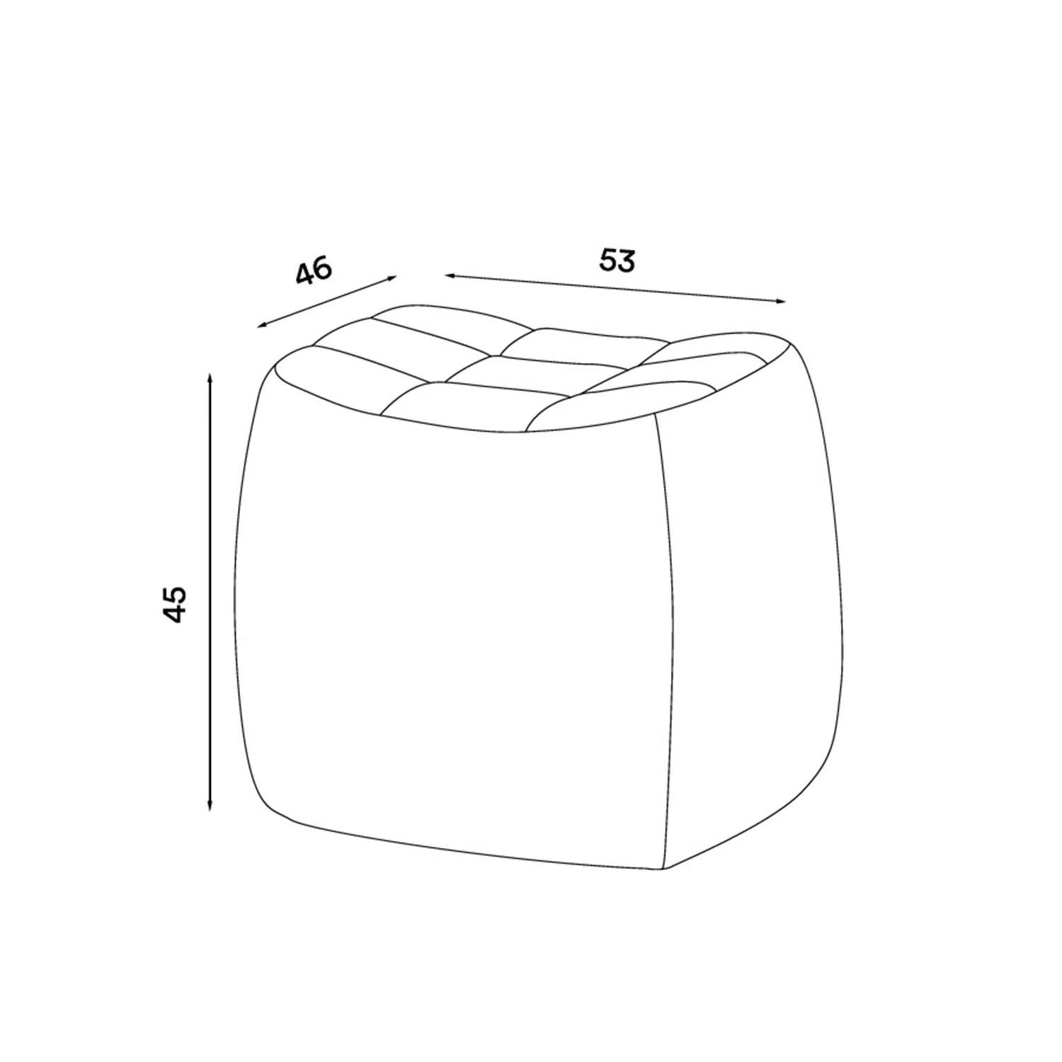northern | yam pouf small | brandy leather - LC - Image 6