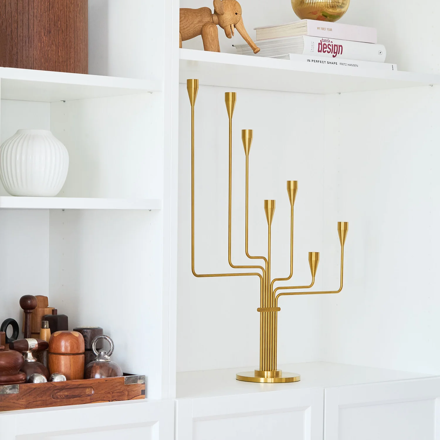 piet hein | great bear candelabra | brass 63cm - Image 5