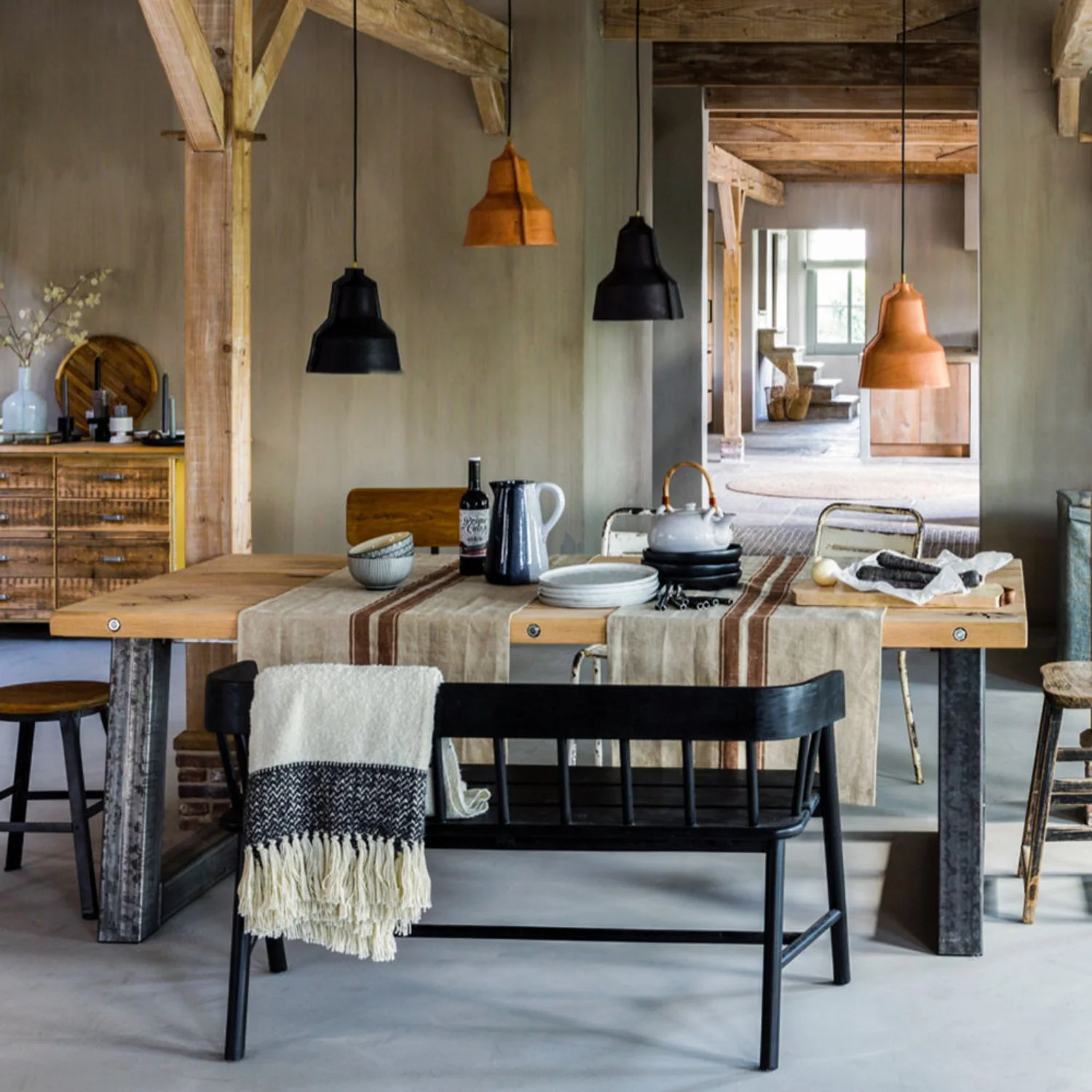 puik | lloyd leather pendant lamp | black - LC - Image 4