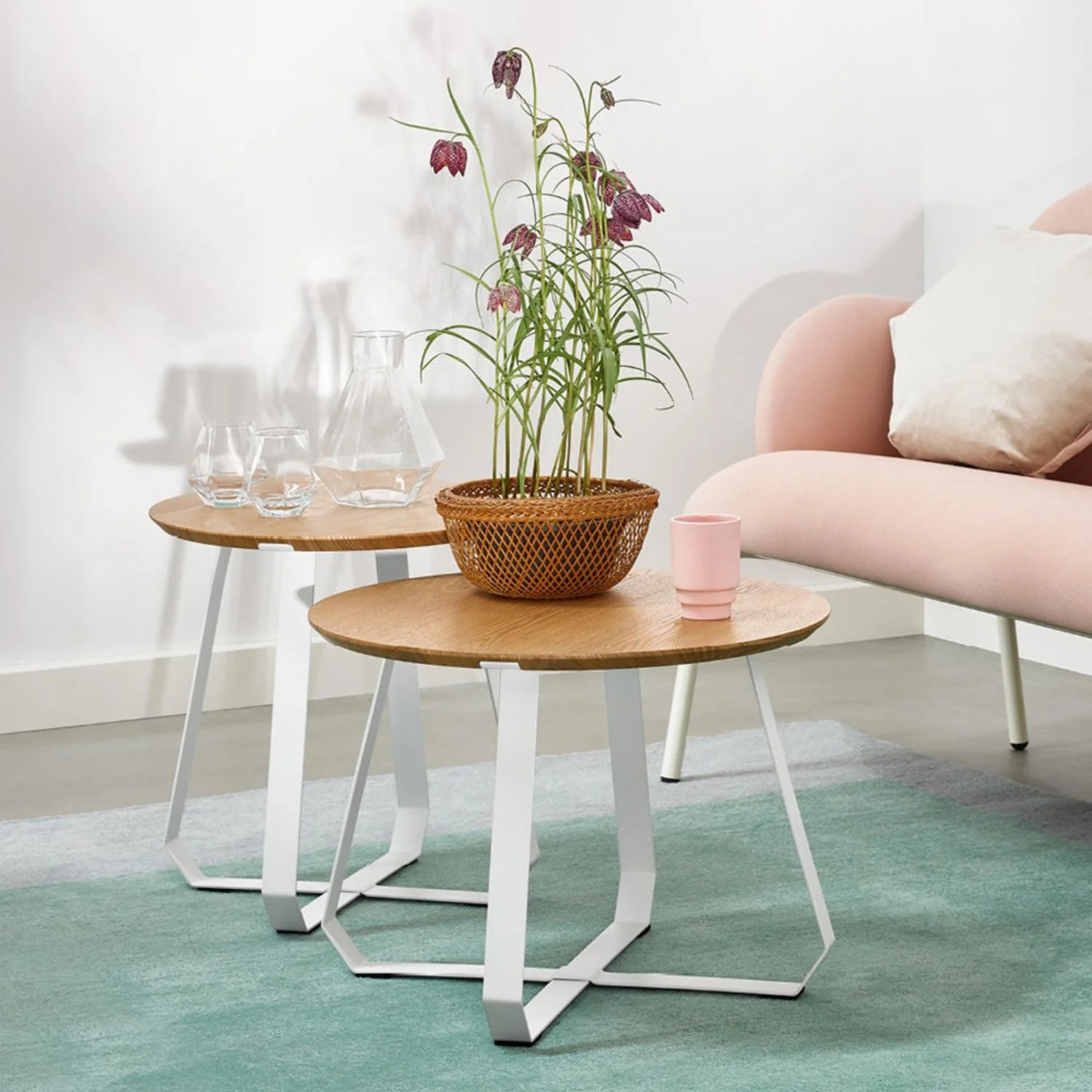 puik | shunan table high | white + natural - LC - Image 3