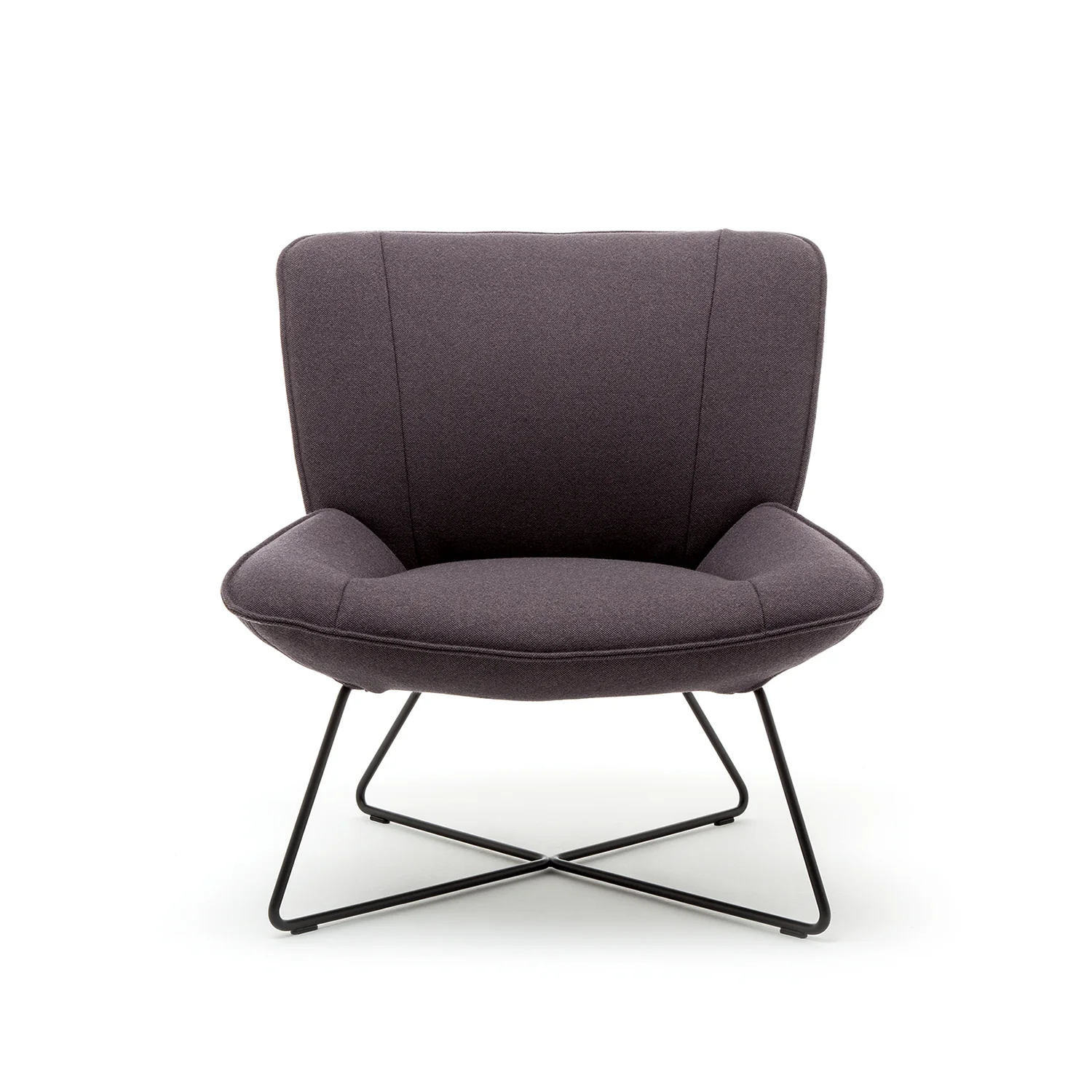 rolf benz | 383 armchair | leather beige grey 42.402 + umbra grey frame - Image 10