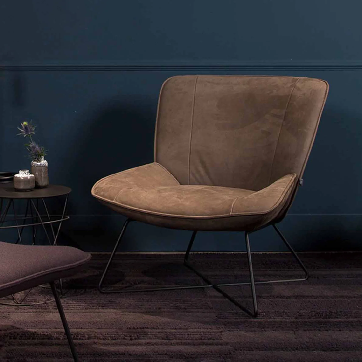 rolf benz | 383 armchair | leather beige grey 42.402 + umbra grey frame - Image 18