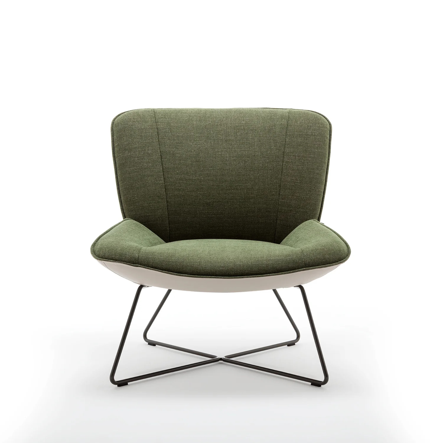 rolf benz | 383 armchair | leather beige grey 42.402 + umbra grey frame - Image 20