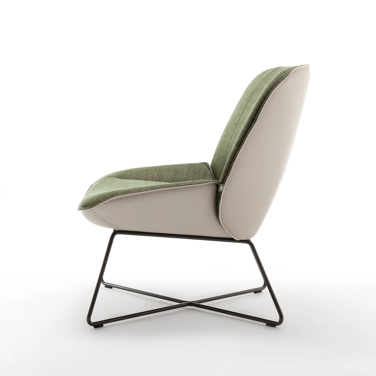 rolf benz | 383 armchair | leather beige grey 42.402 + umbra grey frame - Image 21
