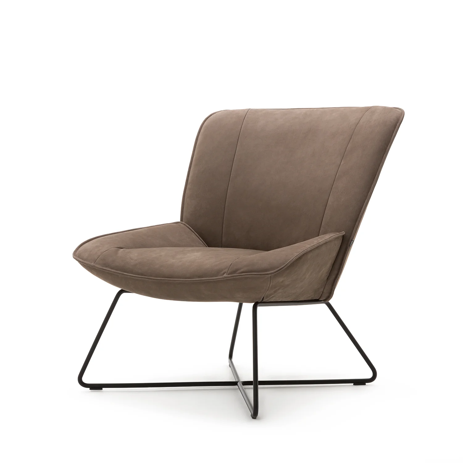 rolf benz | 383 armchair | leather beige grey 42.402 + umbra grey frame - Image 27