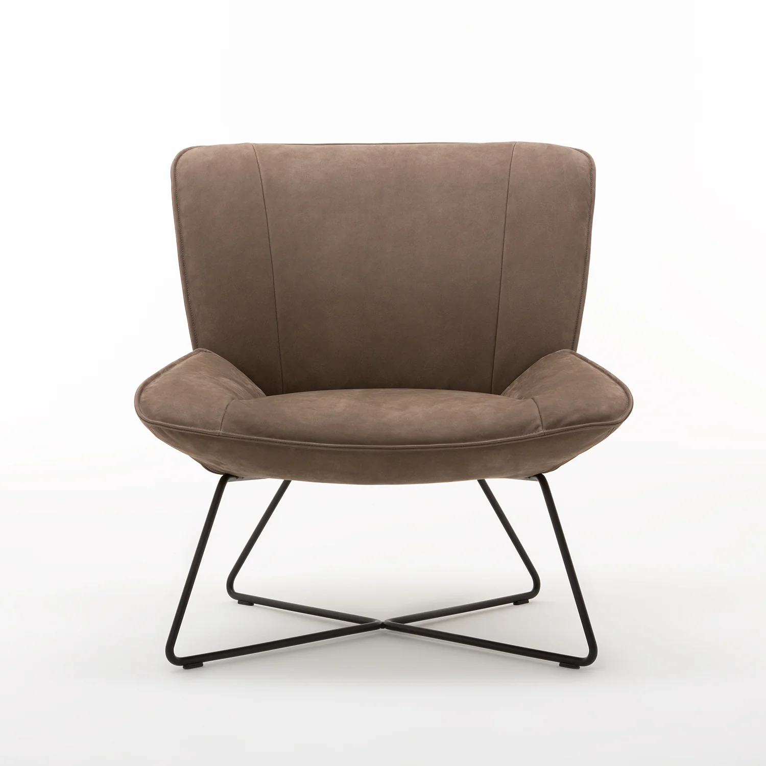 rolf benz | 383 armchair | leather beige grey 42.402 + umbra grey frame - Image 31