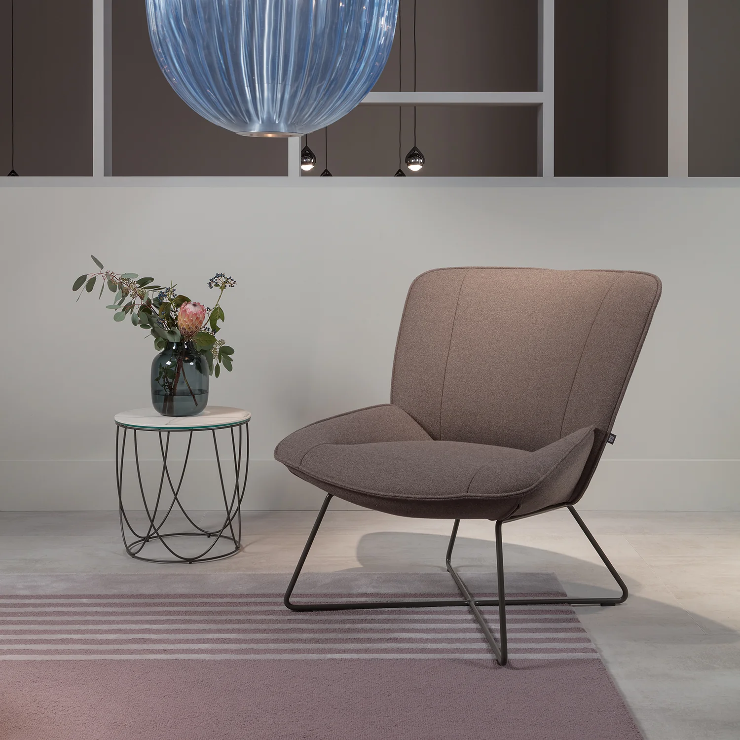 rolf benz | 383 armchair | leather beige grey 42.402 + umbra grey frame - Image 7