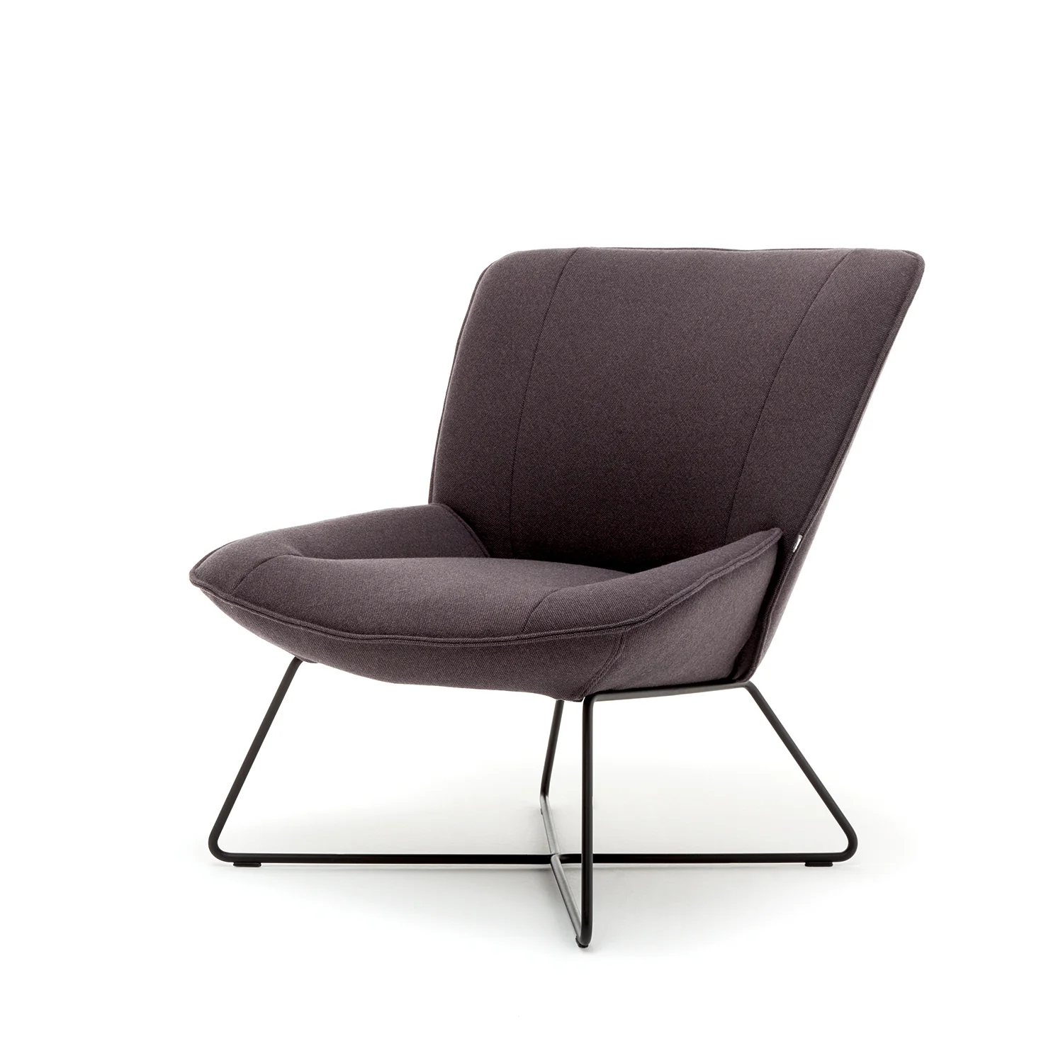 rolf benz | 383 armchair | leather beige grey 42.402 + umbra grey frame - Image 8