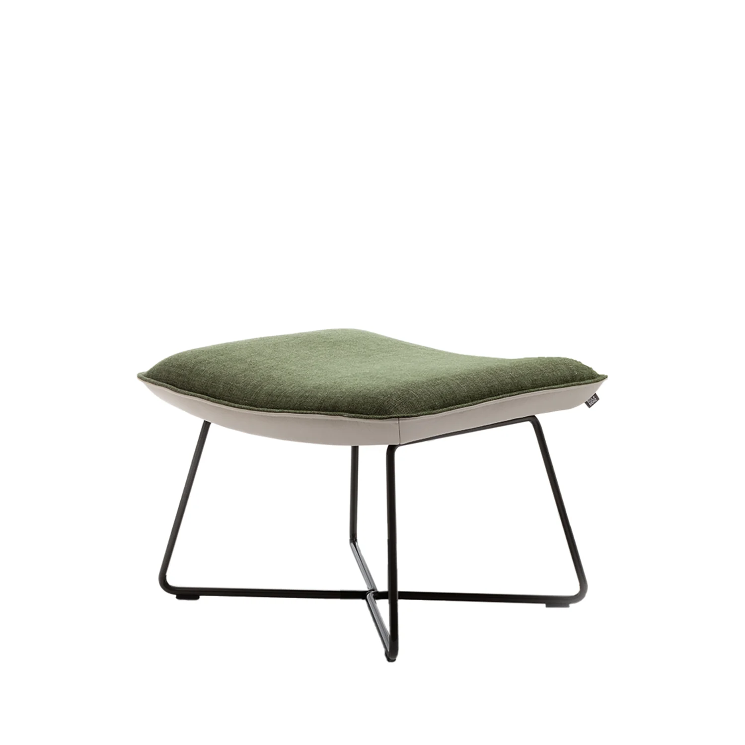 rolf benz | 383 footstool | leather beige grey 42.402 + umbra grey frame - Image 8