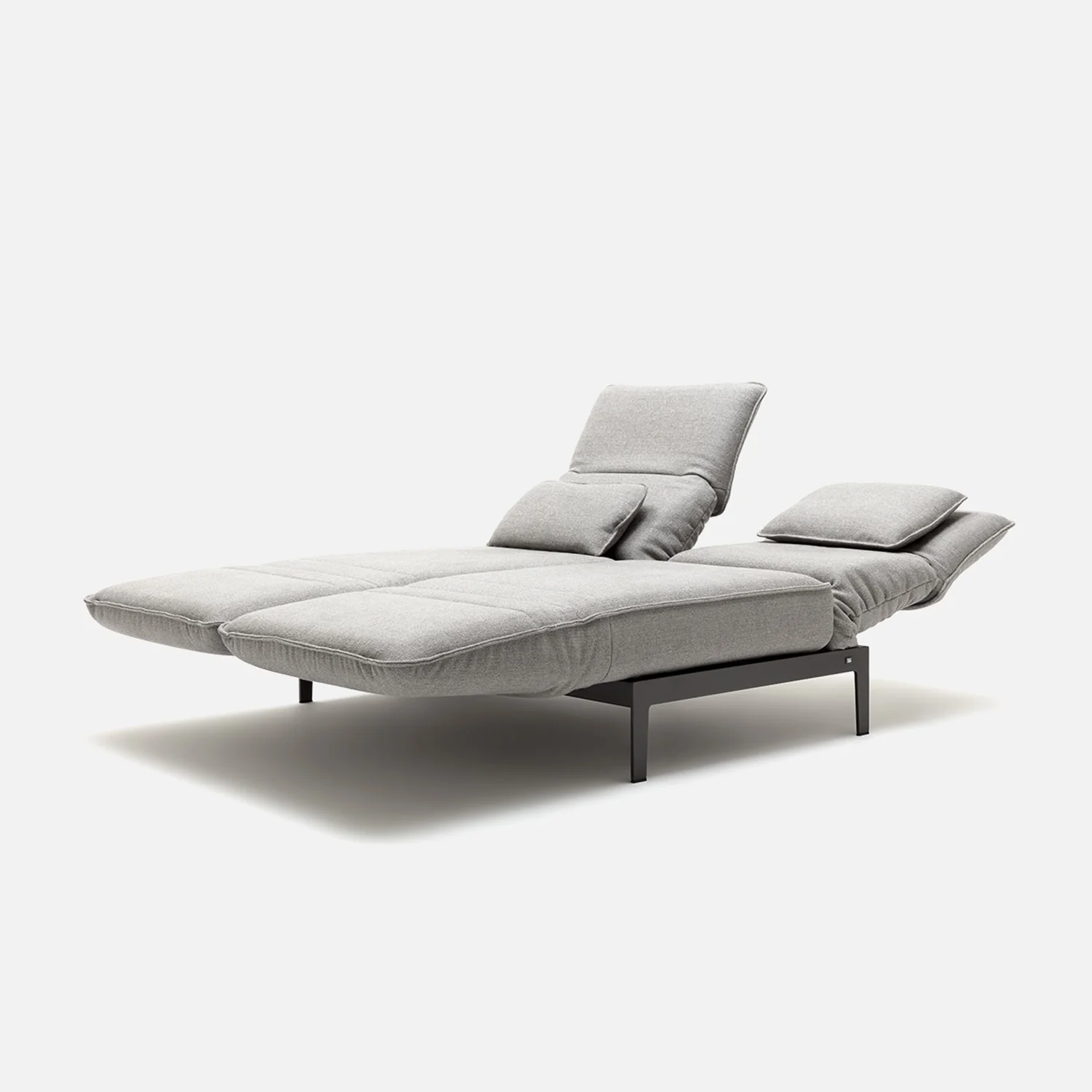 rolf benz | mera sofa | 3 seater fabric | grey beige 24.350 + marrone metallic frame - Image 20