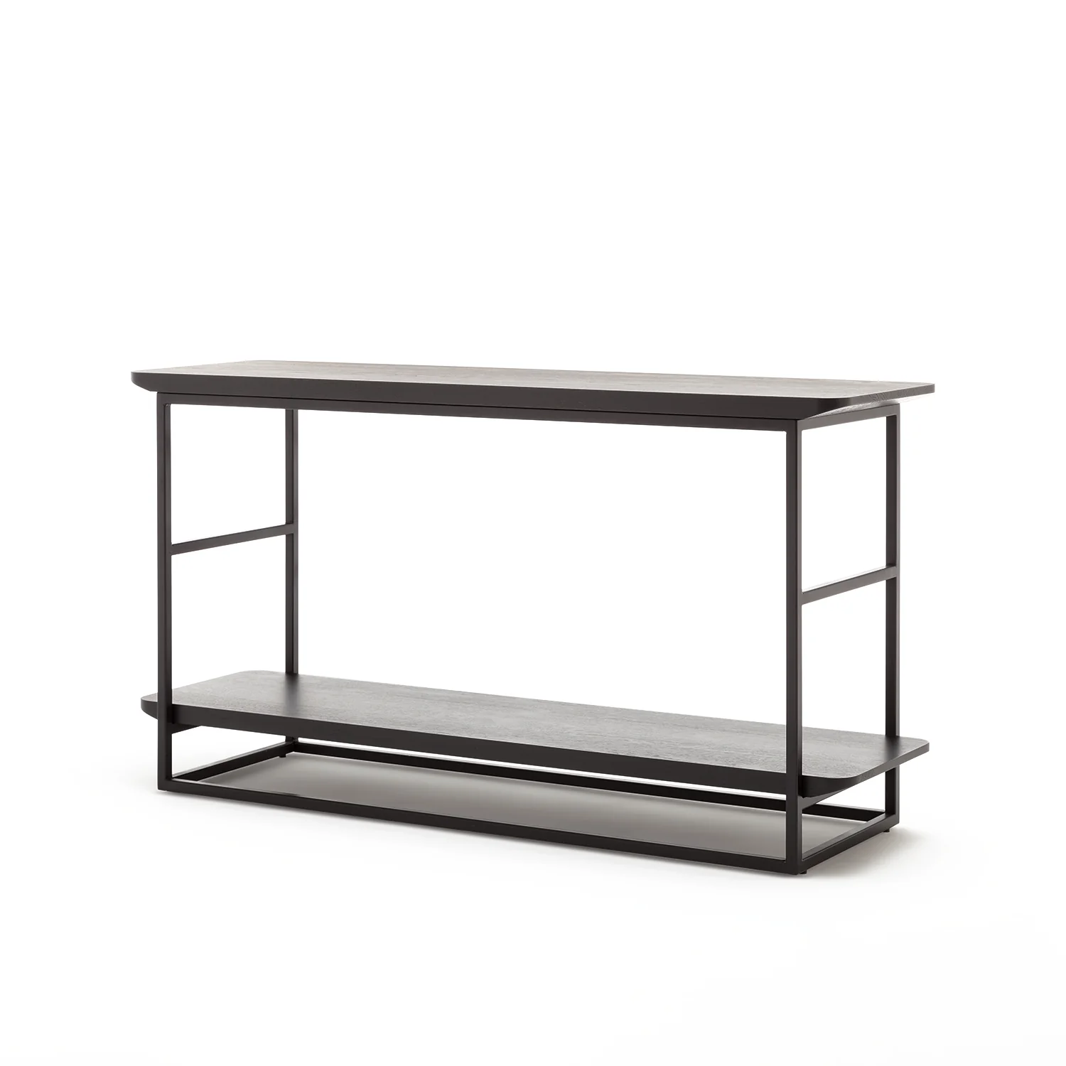 rolf benz | 987 coffee table | stone graphite brown + american walnut + marrone metallic frame - Image 27