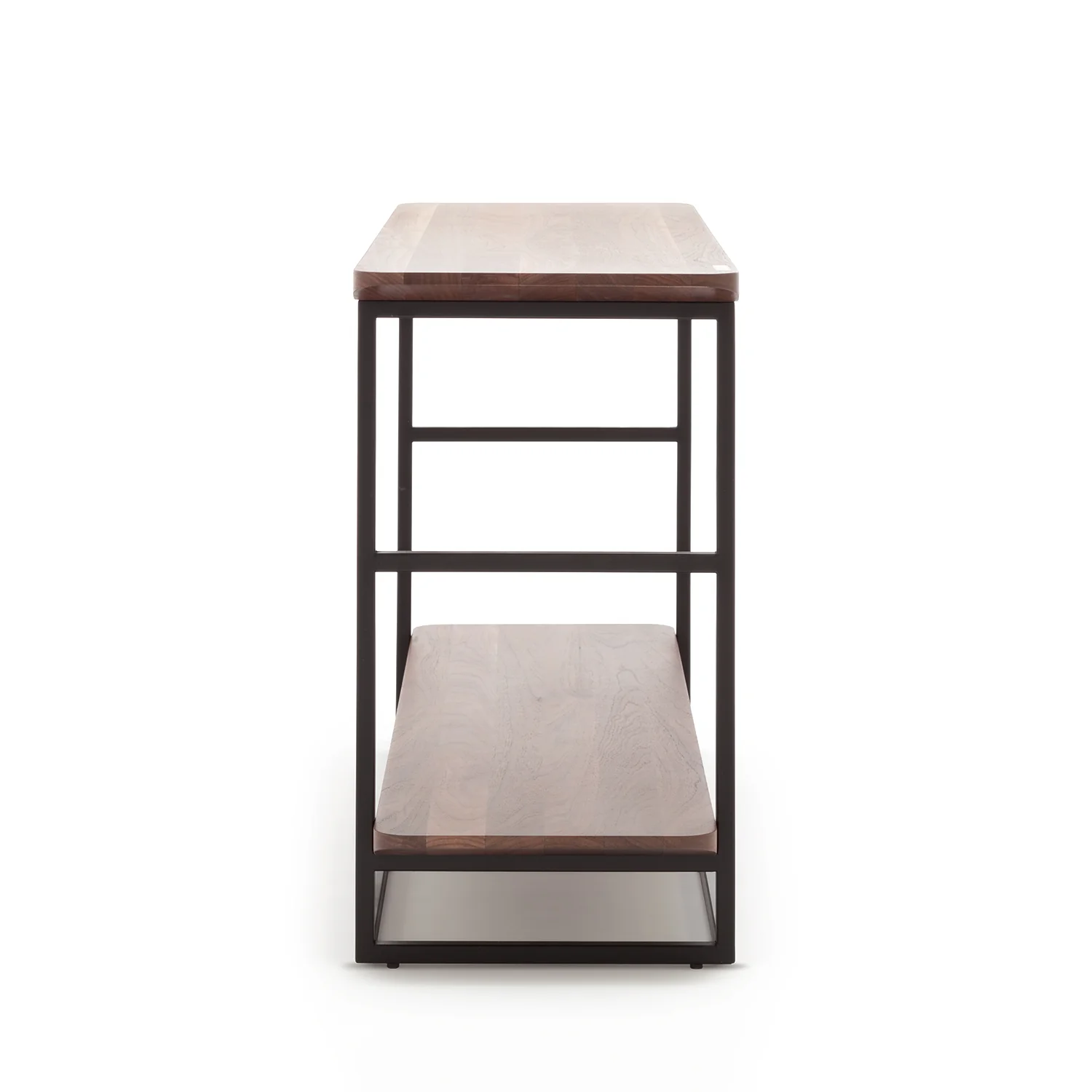 rolf benz | 987 coffee table | stone graphite brown + american walnut + marrone metallic frame - Image 29