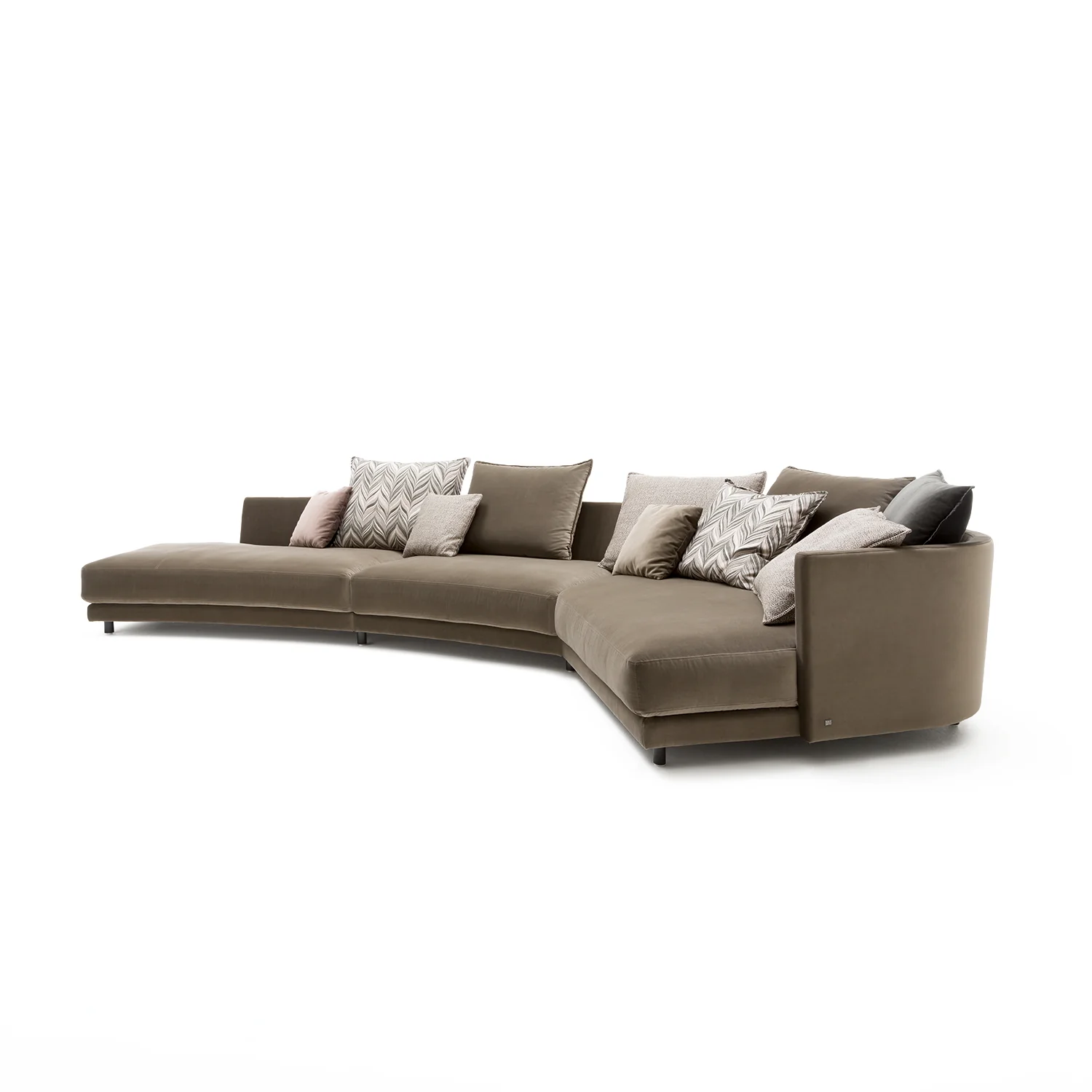 rolf benz | onda sofa | fabric silk grey 24.510 + black oak legs - Image 14