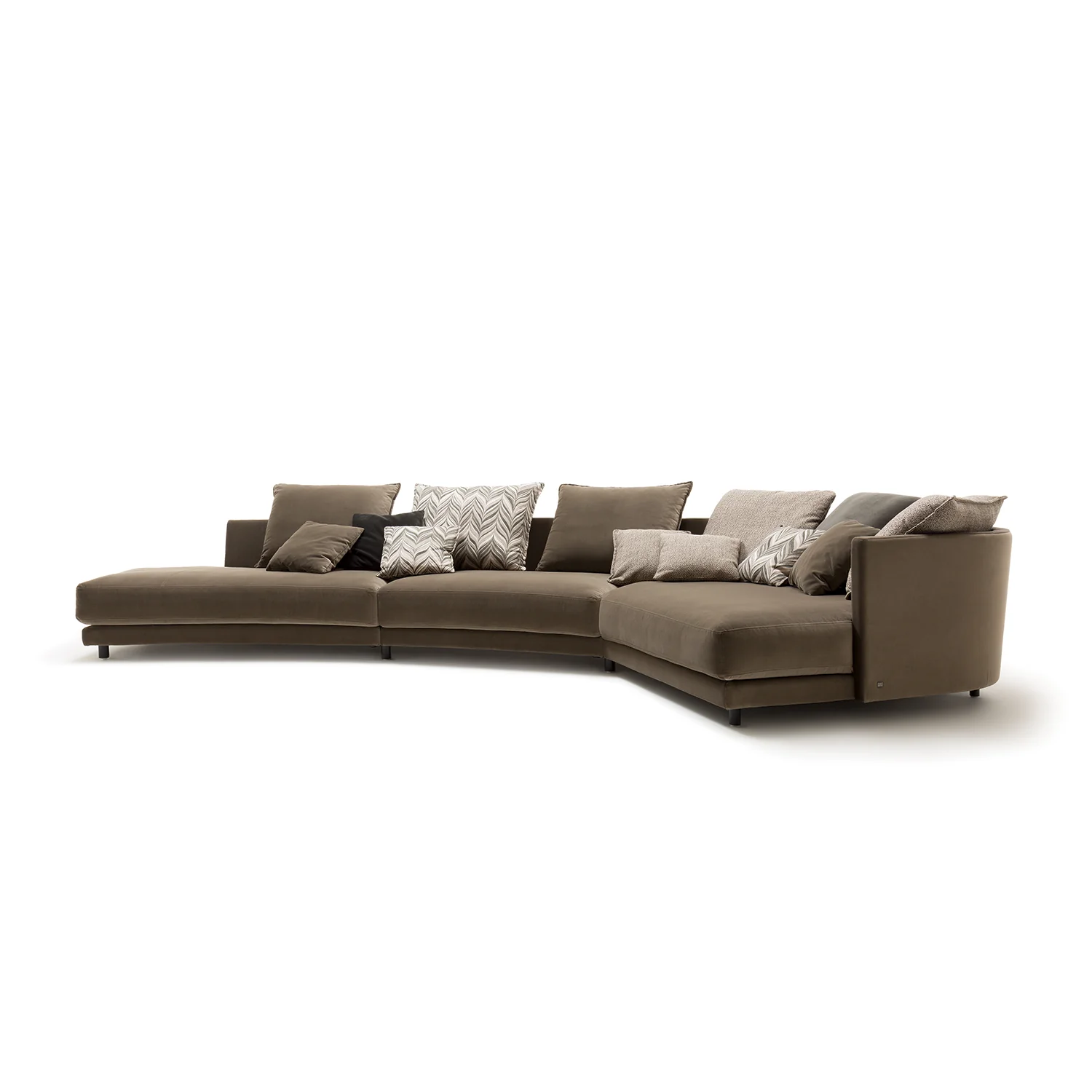 rolf benz | onda sofa | fabric silk grey 24.510 + black oak legs - Image 25