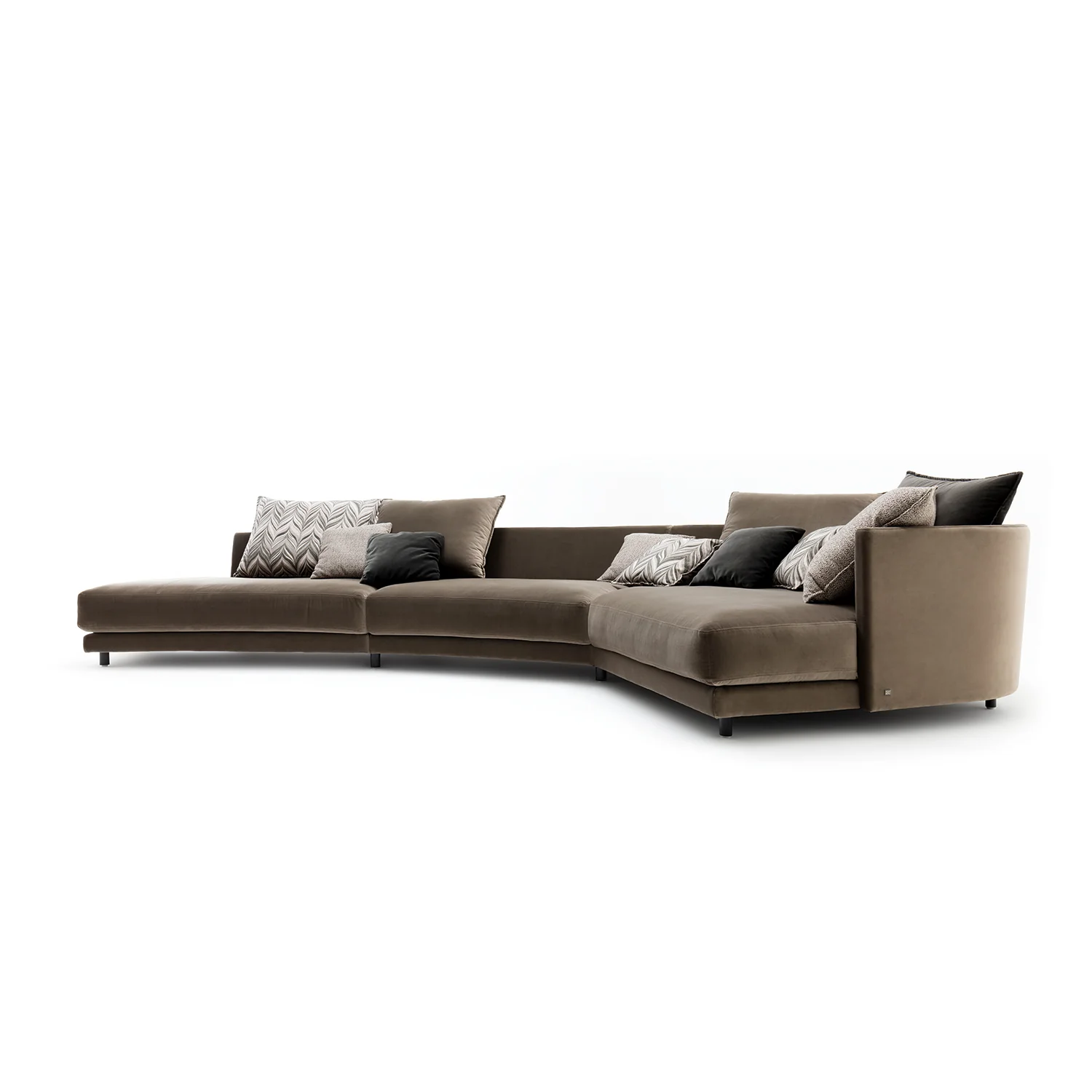 rolf benz | onda sofa | fabric silk grey 24.510 + black oak legs - Image 27