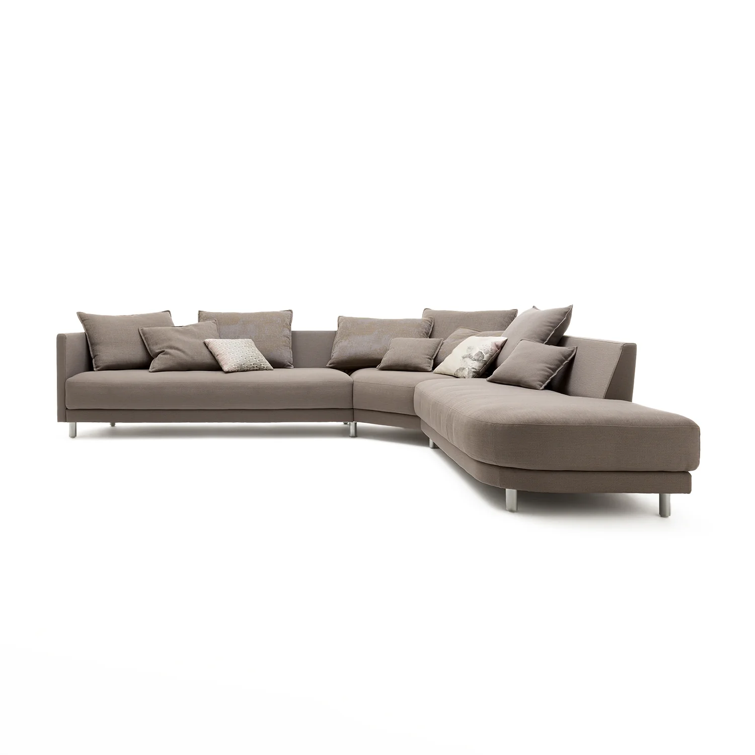 rolf benz | onda sofa | fabric silk grey 24.510 + black oak legs - Image 9