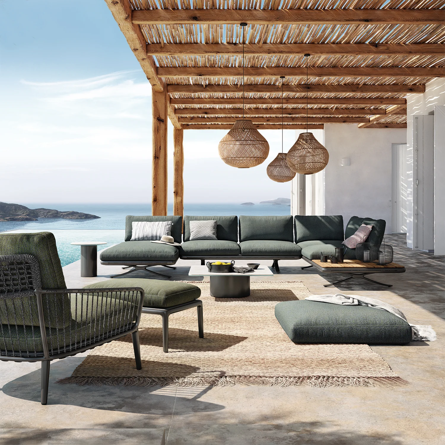 rolf benz | yoko 219 outdoor sofa | anthracite - Image 28