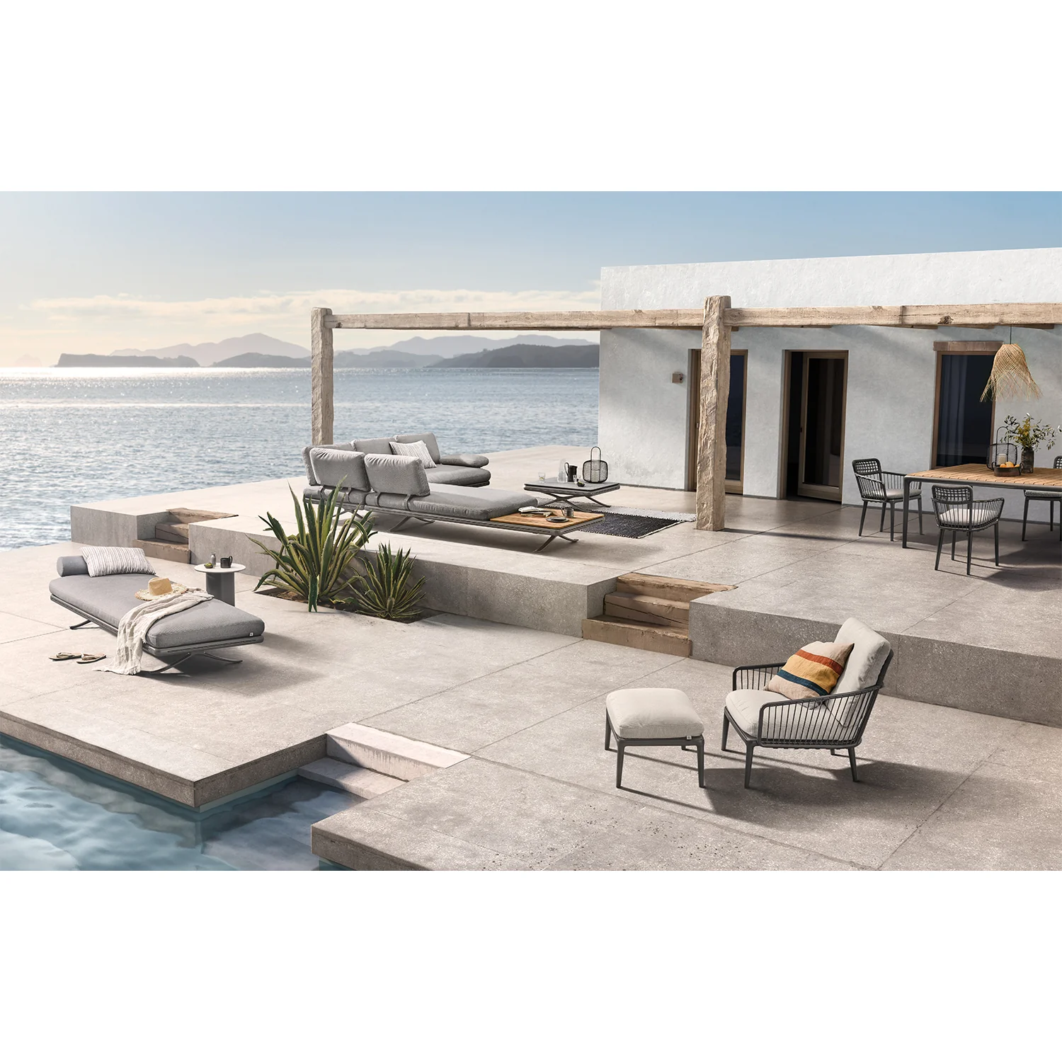 rolf benz | yoko 219 outdoor sofa with shelf | bianco - Image 21