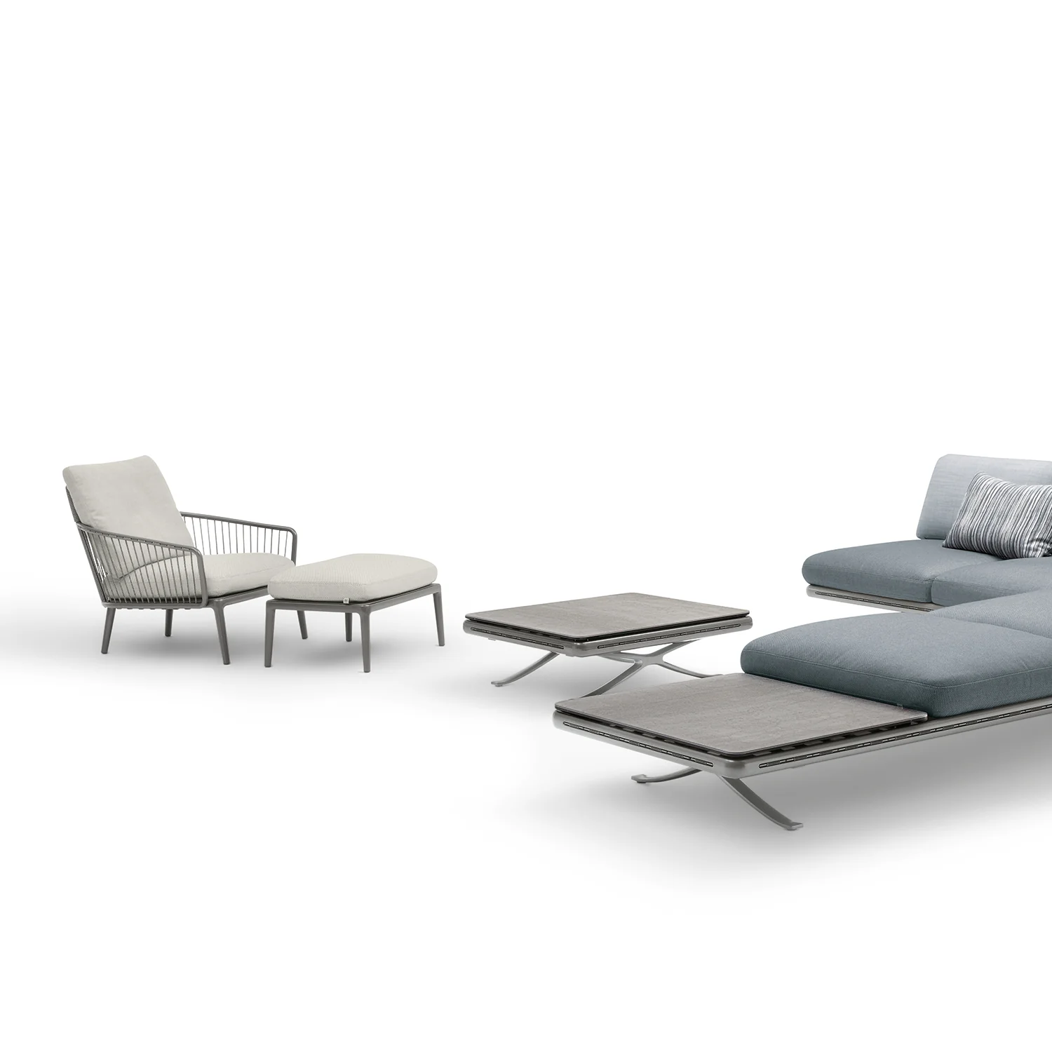 rolf benz | yoko 219 outdoor sofa with shelf | bianco - Image 22
