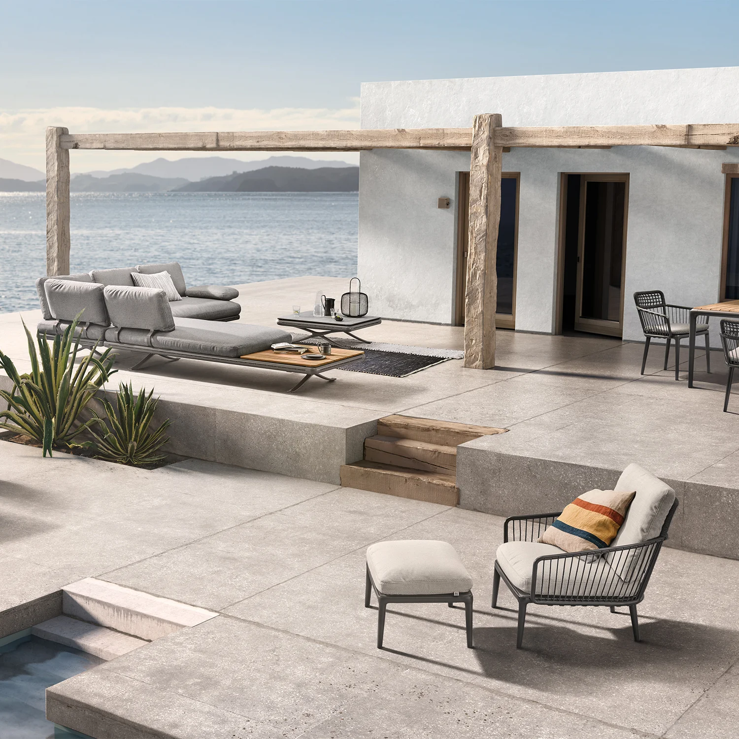 rolf benz | yoko 219 outdoor sofa with shelf | bianco - Image 23