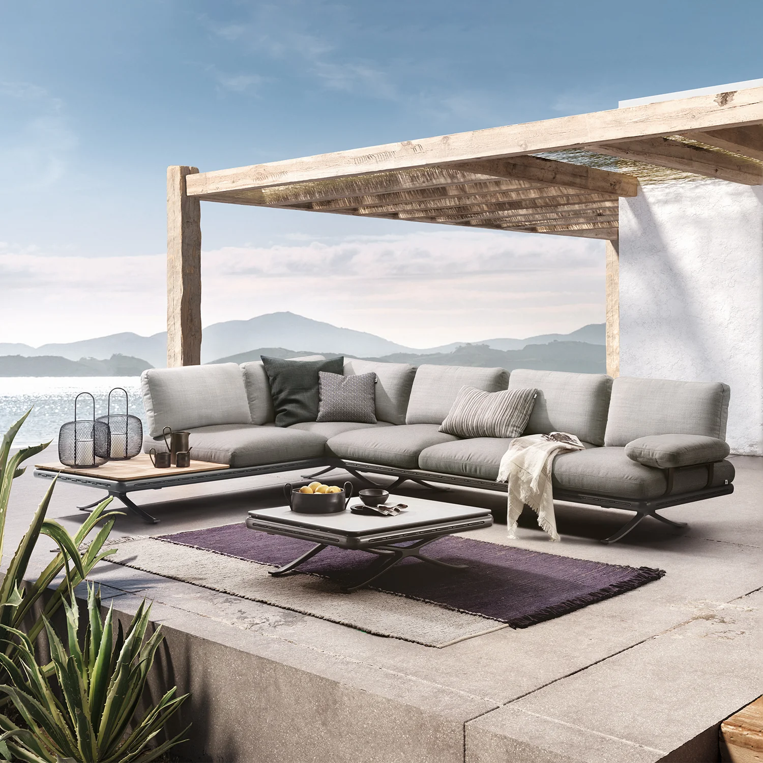 rolf benz | yoko 219 outdoor sofa with shelf | bianco - Image 26