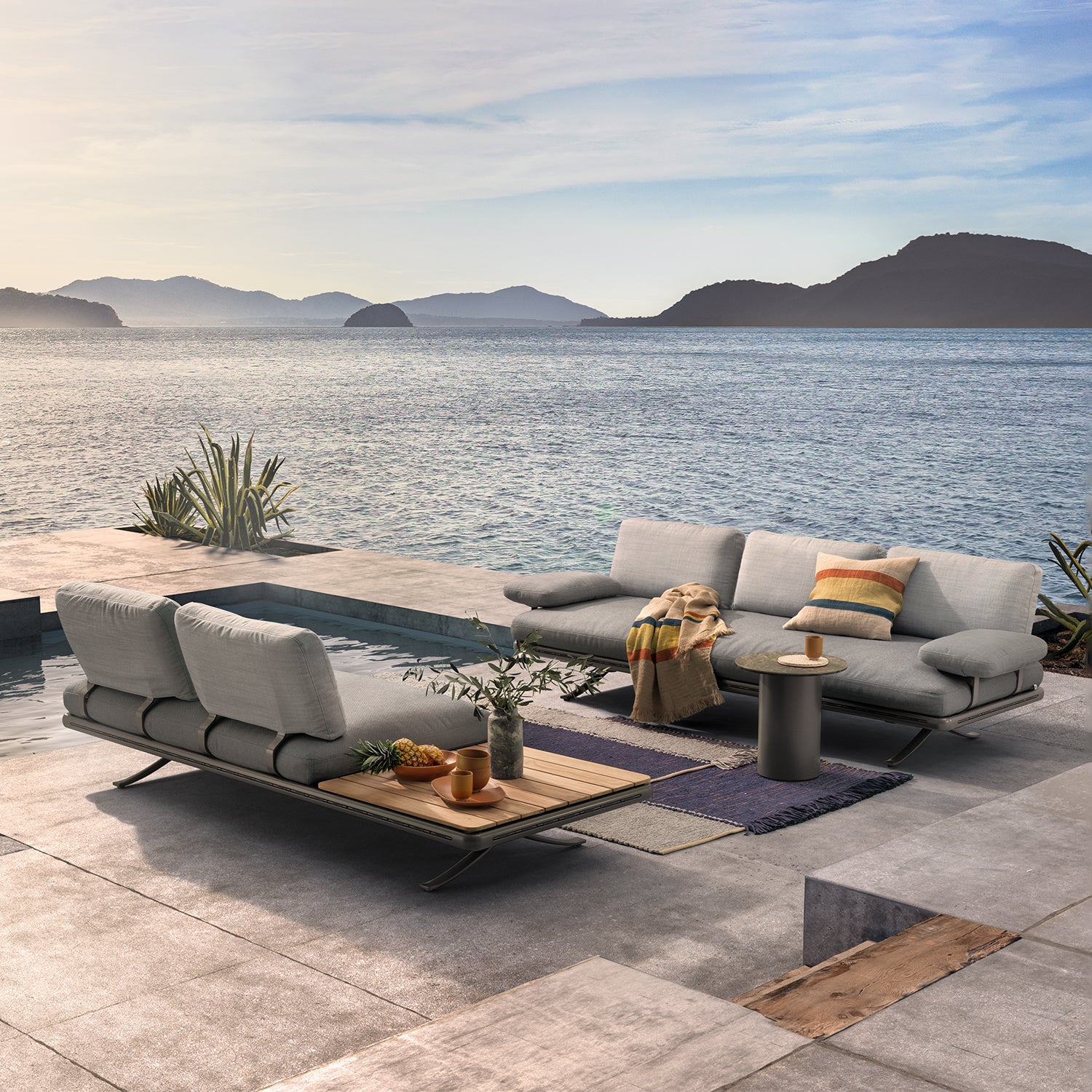 rolf benz | yoko 219 outdoor sofa with shelf | bianco - Image 27