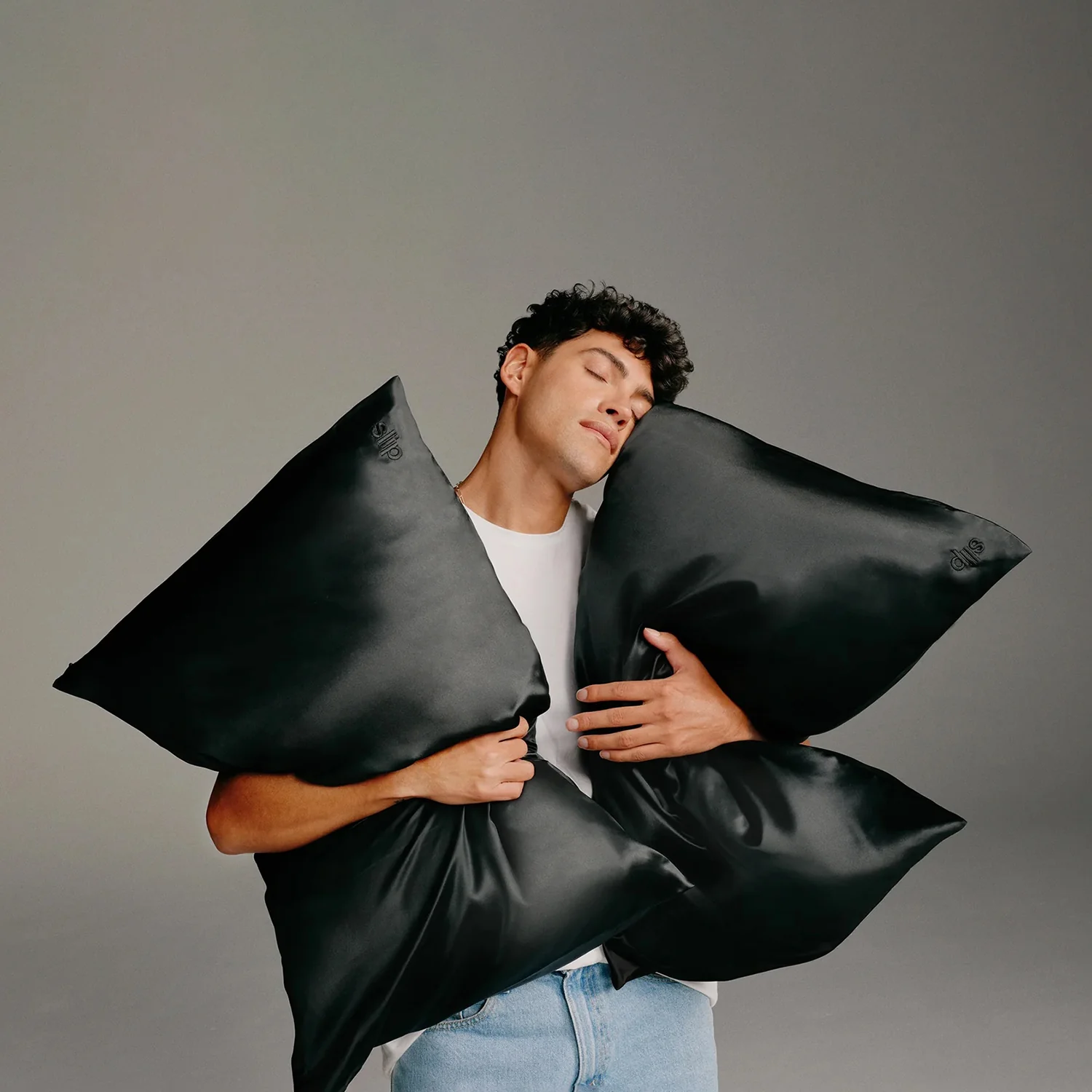 slip | silk pillowcase | black - Image 3