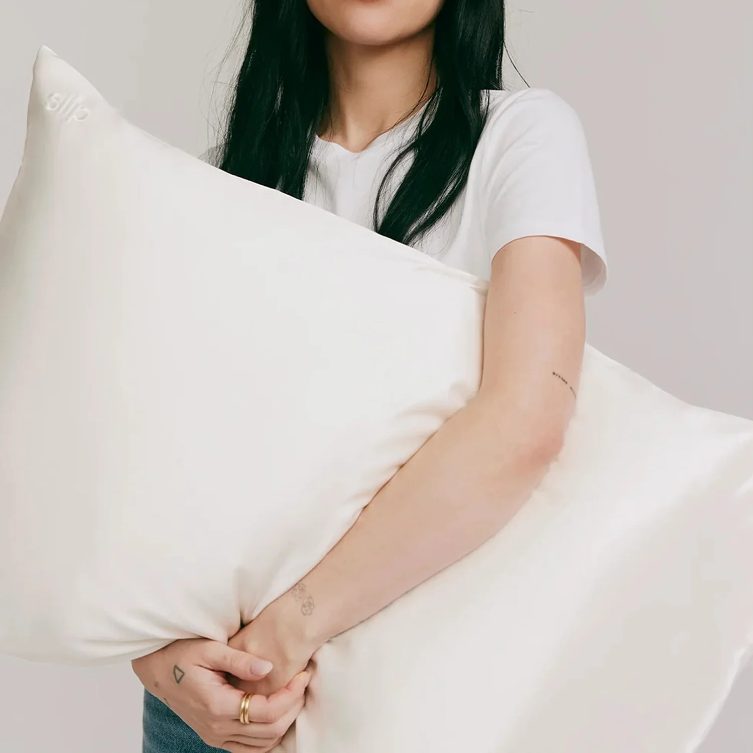 slip | silk pillowcase | ivory white - Image 4