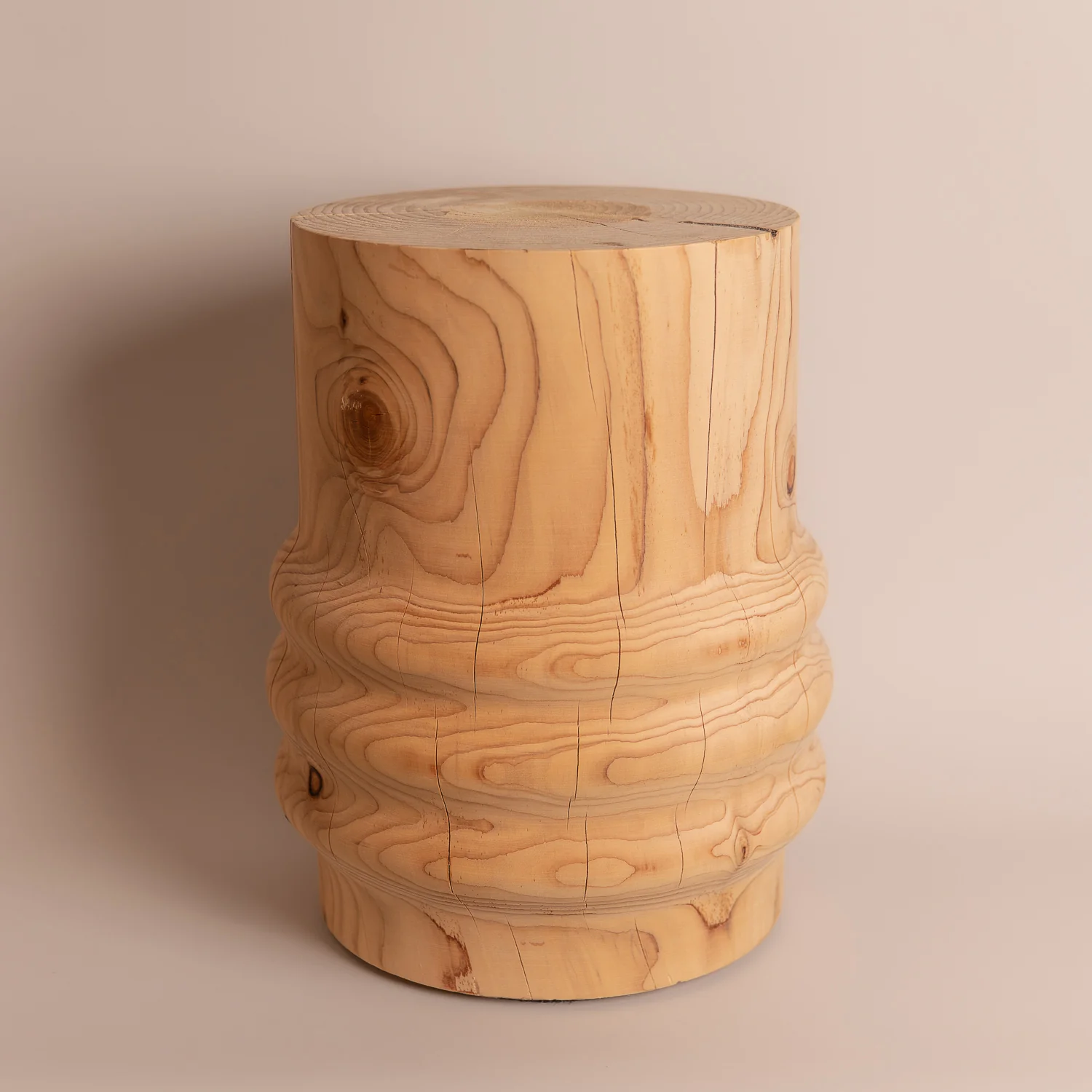 studio nikco | wooden stool / side table | ripple - Image 3