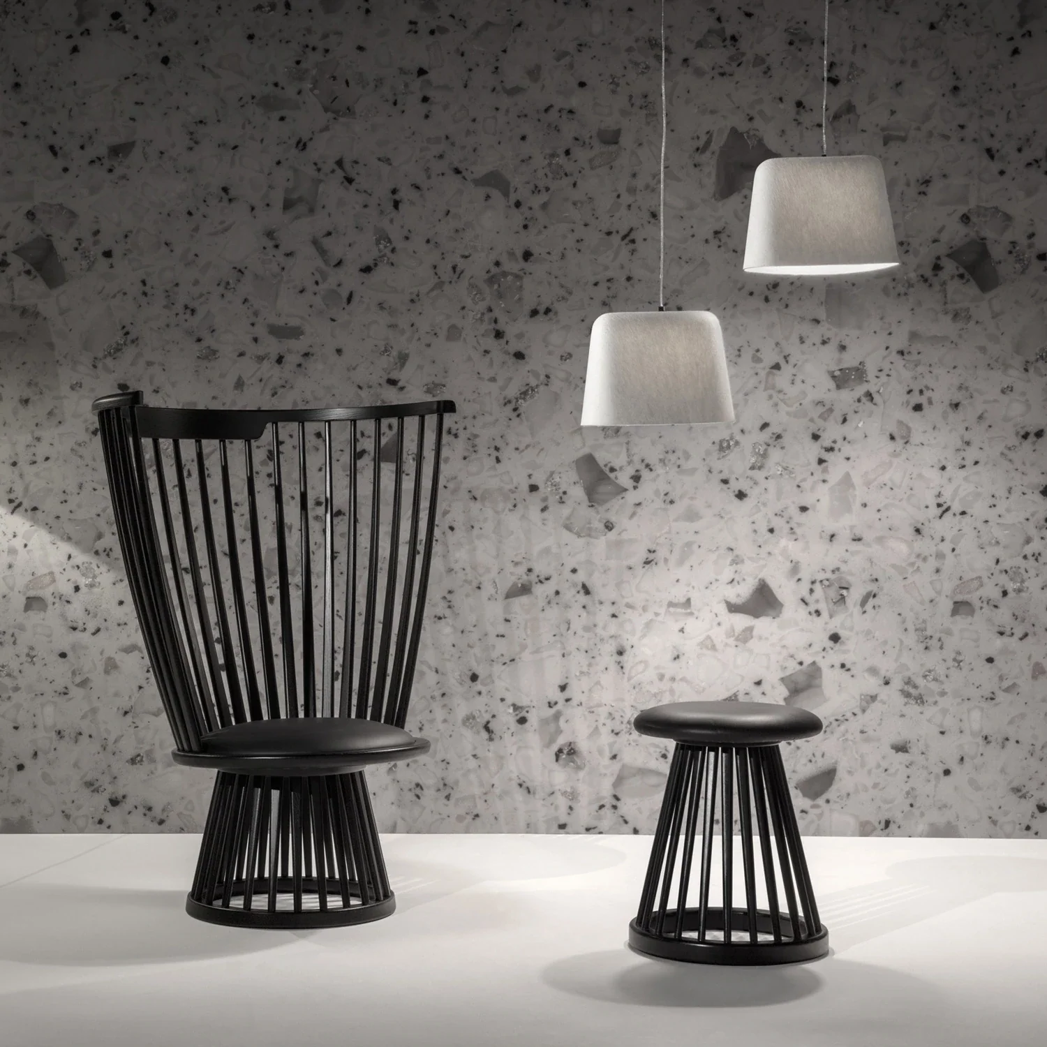 tom dixon | fan chair | black - LC - Image 2