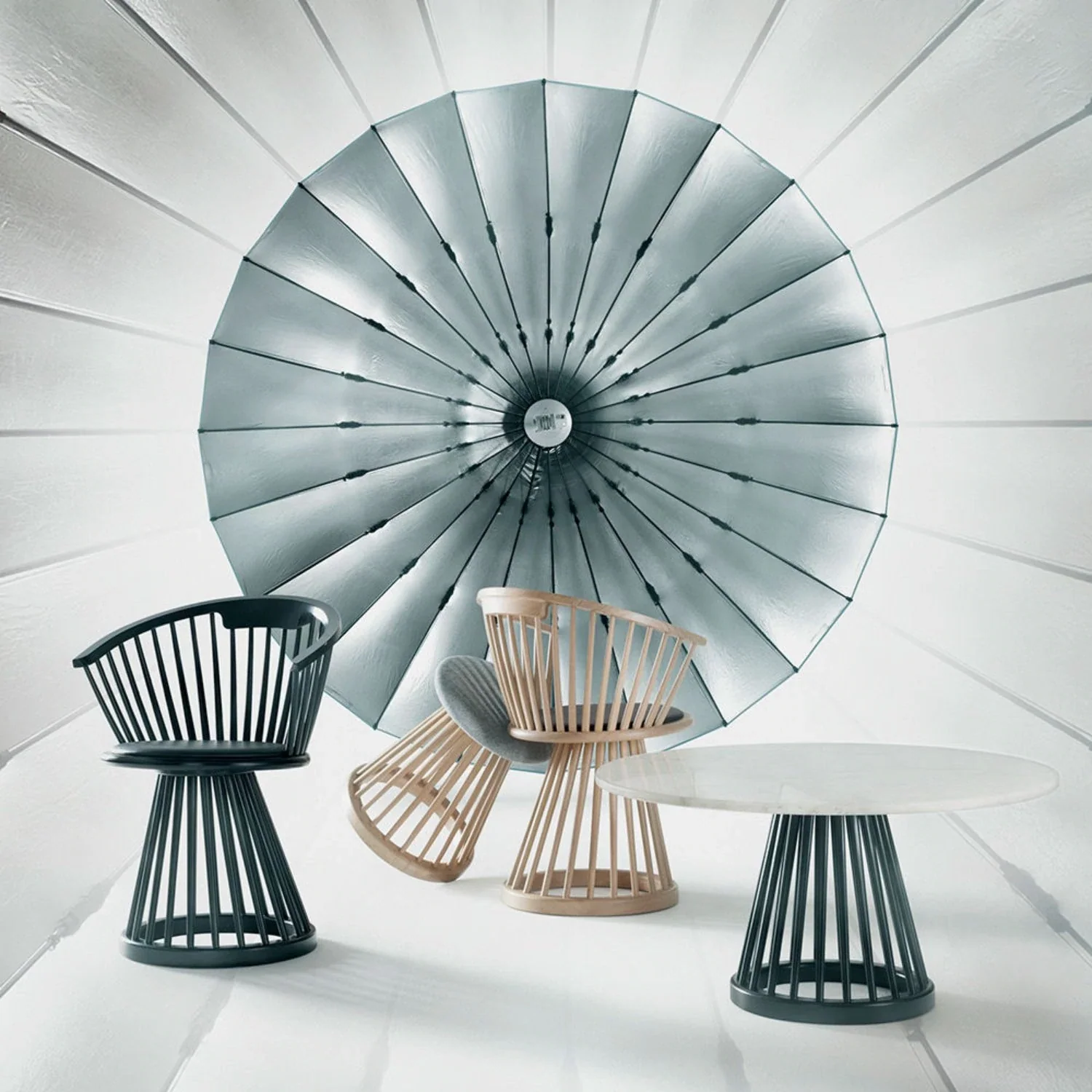 tom dixon | fan dining chair | black - LC - Image 16