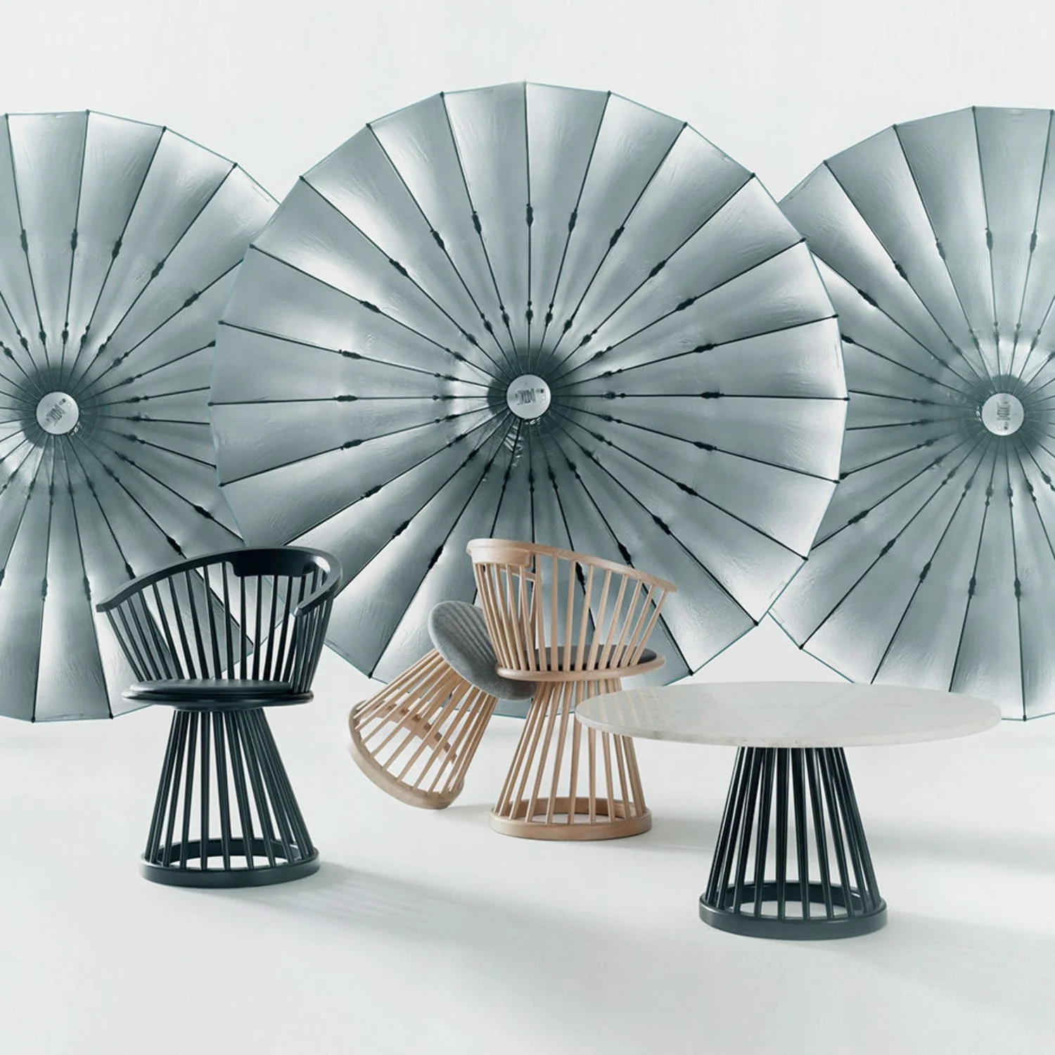 tom dixon | fan dining chair | black - LC - Image 7