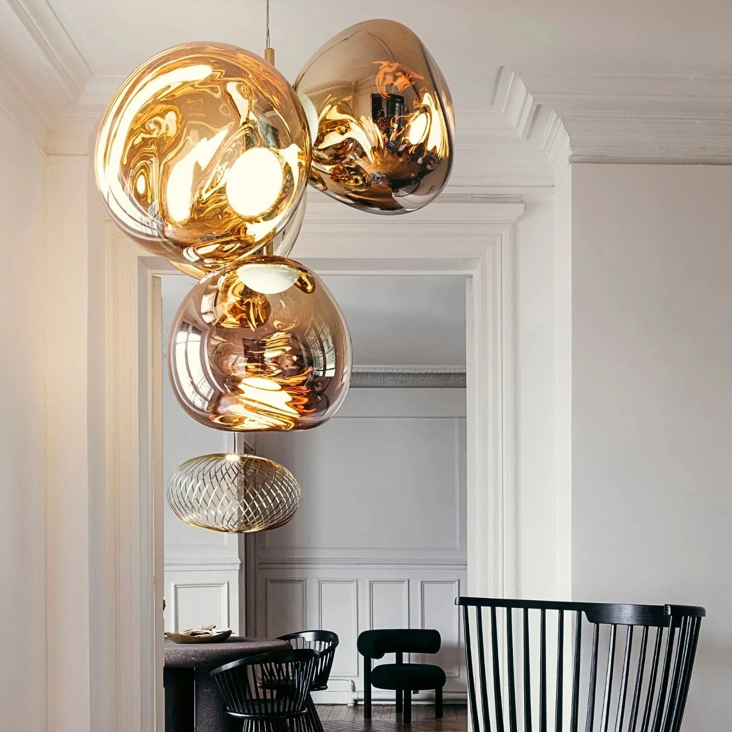 tom dixon | melt chandelier | gold small - LC - Image 2